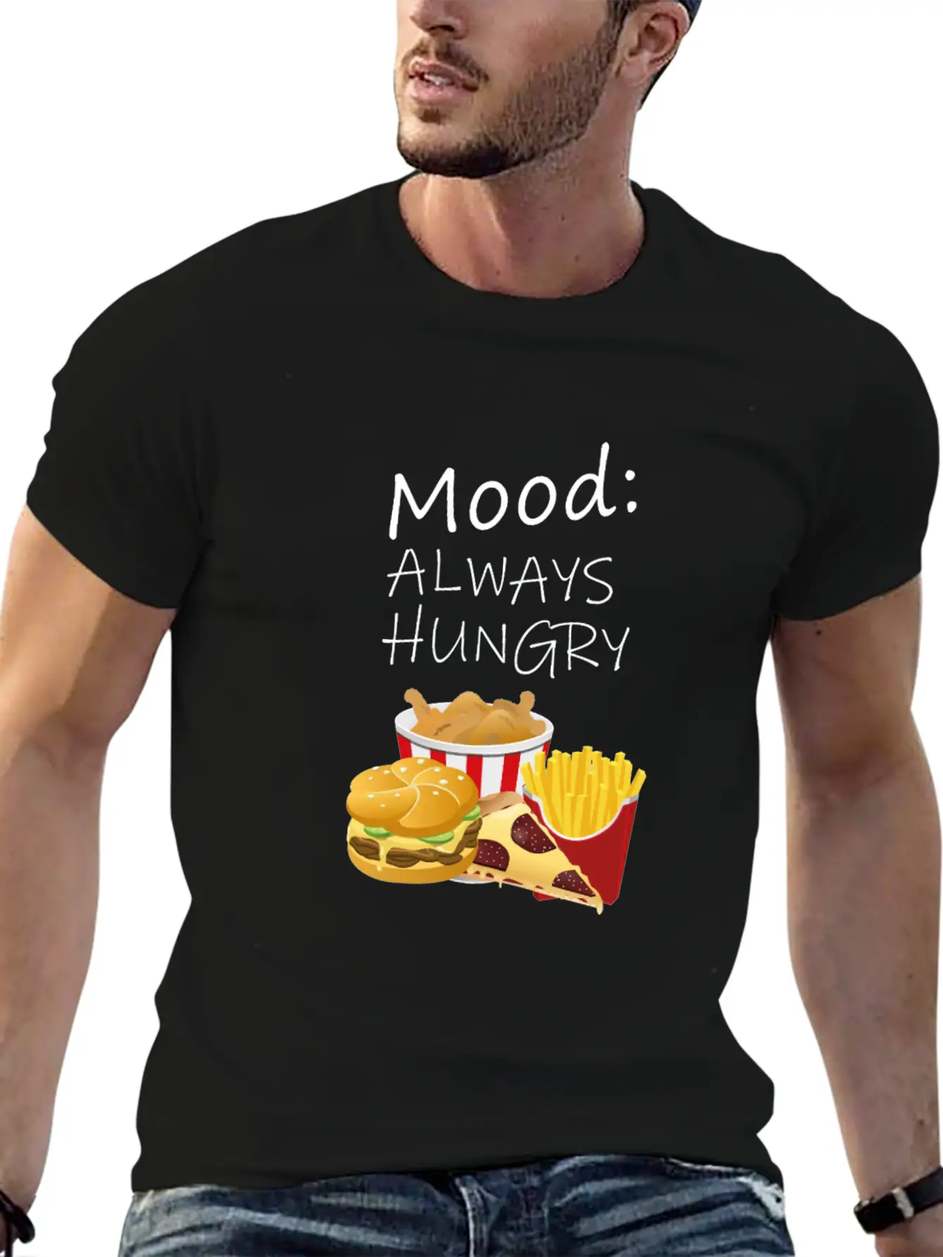Always Hungry Unisex Casual T-Shirt – Clean Design For Daily Comfort