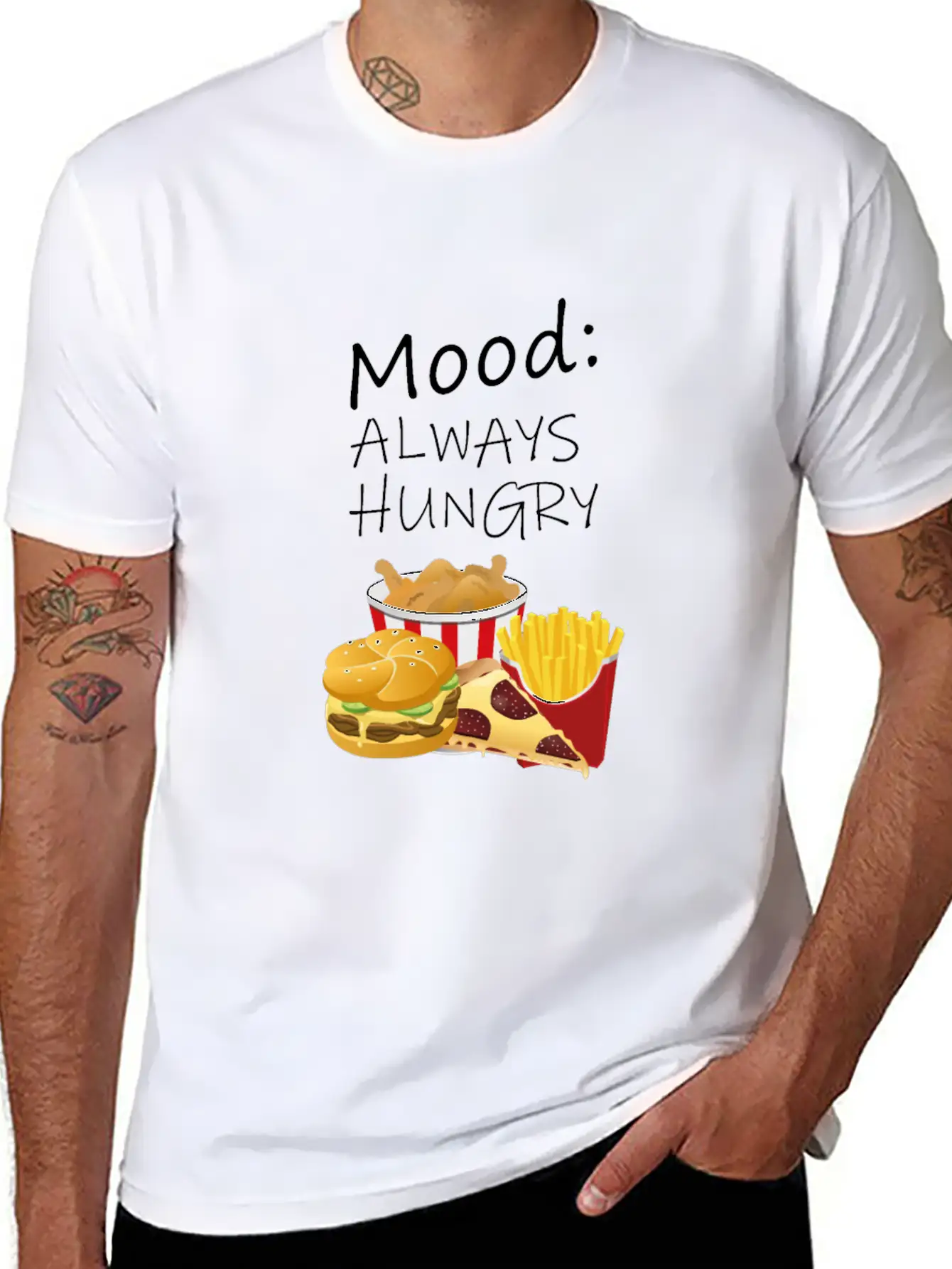 Always Hungry Unisex Casual T-Shirt – Clean Design For Daily Comfort