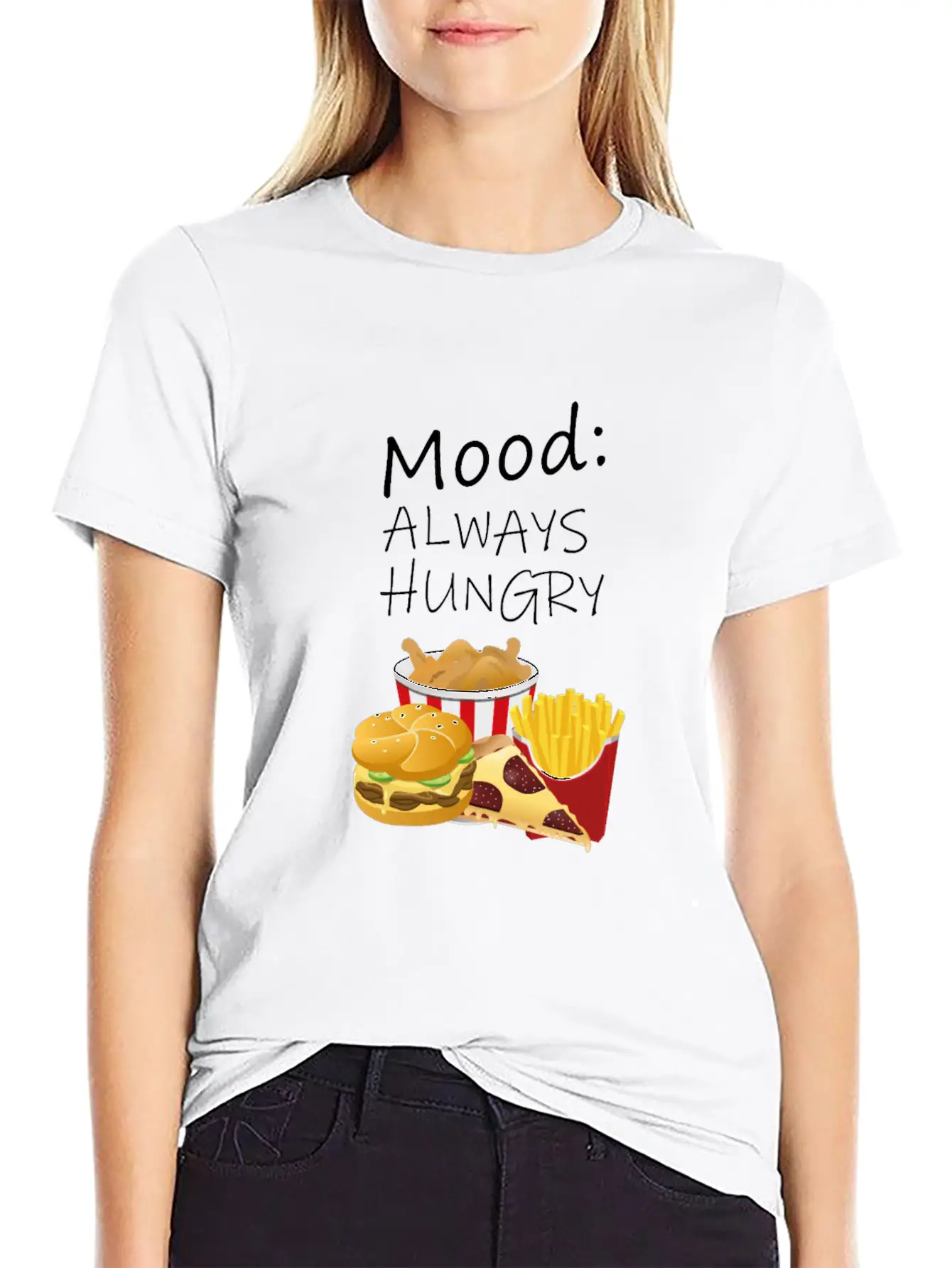 Always Hungry Unisex Casual T-Shirt – Clean Design For Daily Comfort