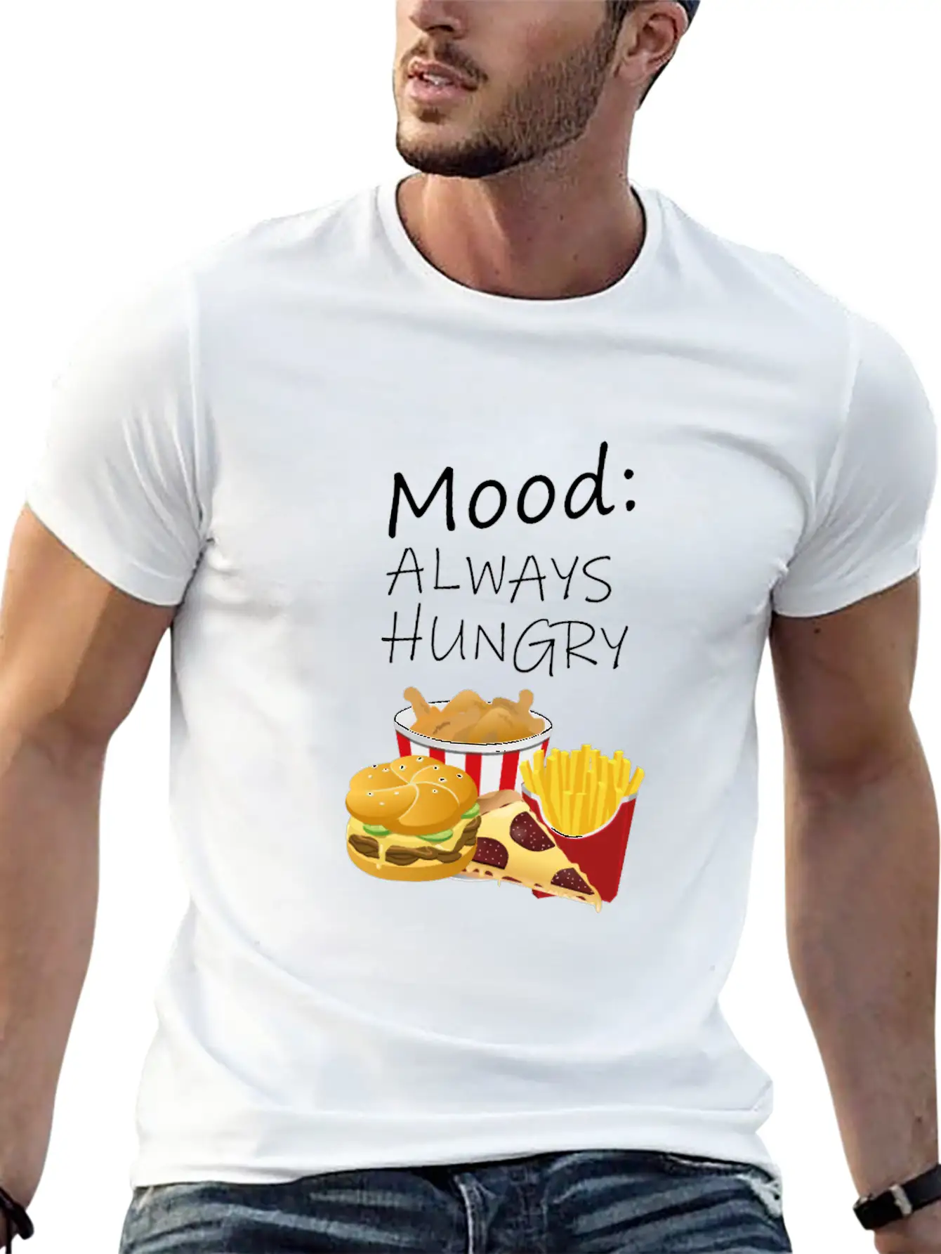 Always Hungry Unisex Casual T-Shirt – Clean Design For Daily Comfort
