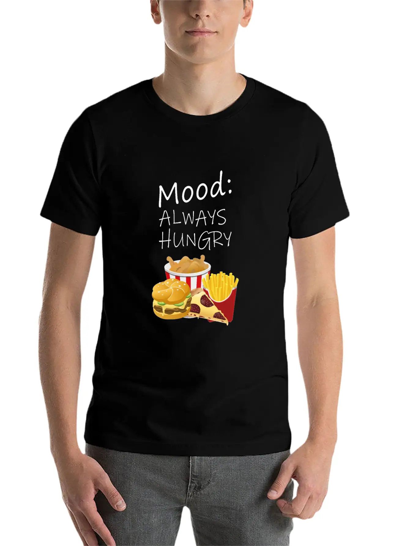 Always Hungry Unisex Casual T-Shirt – Clean Design For Daily Comfort
