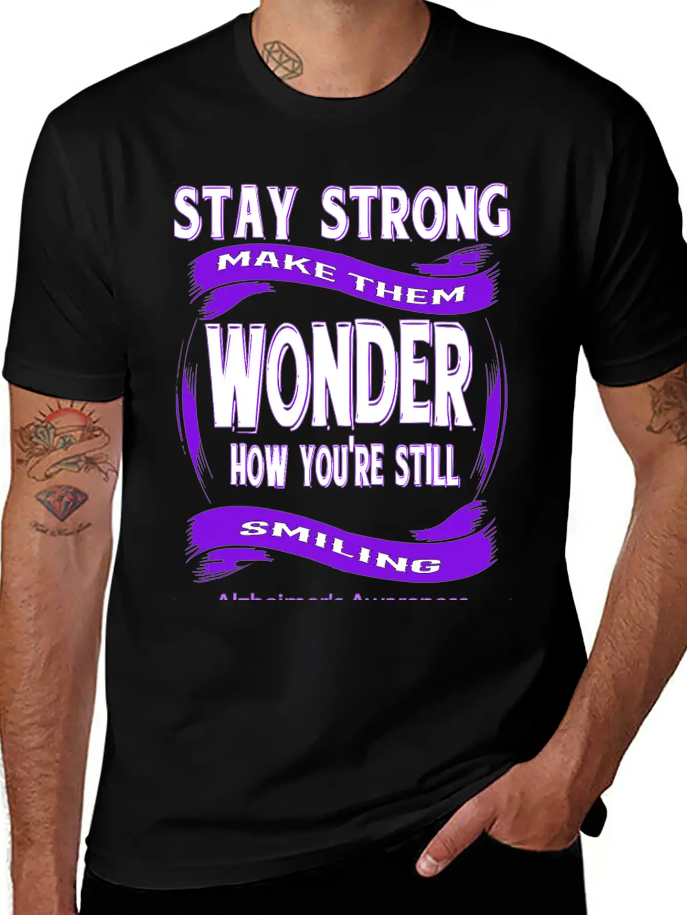 Alzheimer's Awareness Unisex Short Sleeve Soft Cotton T-Shirt – Casual Everyday Wear