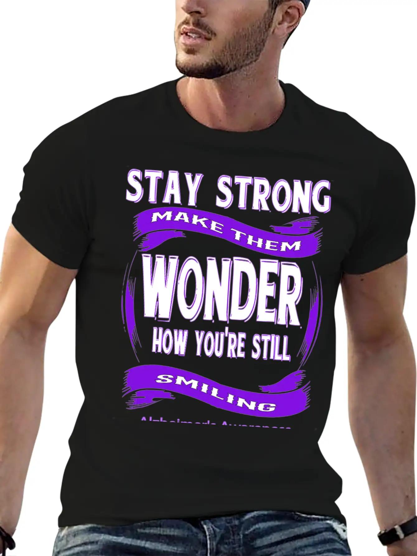 Alzheimer's Awareness Unisex Short Sleeve Soft Cotton T-Shirt – Casual Everyday Wear