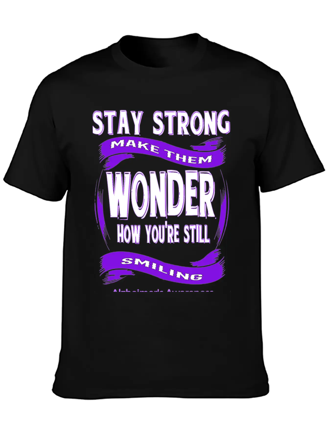 Alzheimer's Awareness Unisex Short Sleeve Soft Cotton T-Shirt – Casual Everyday Wear