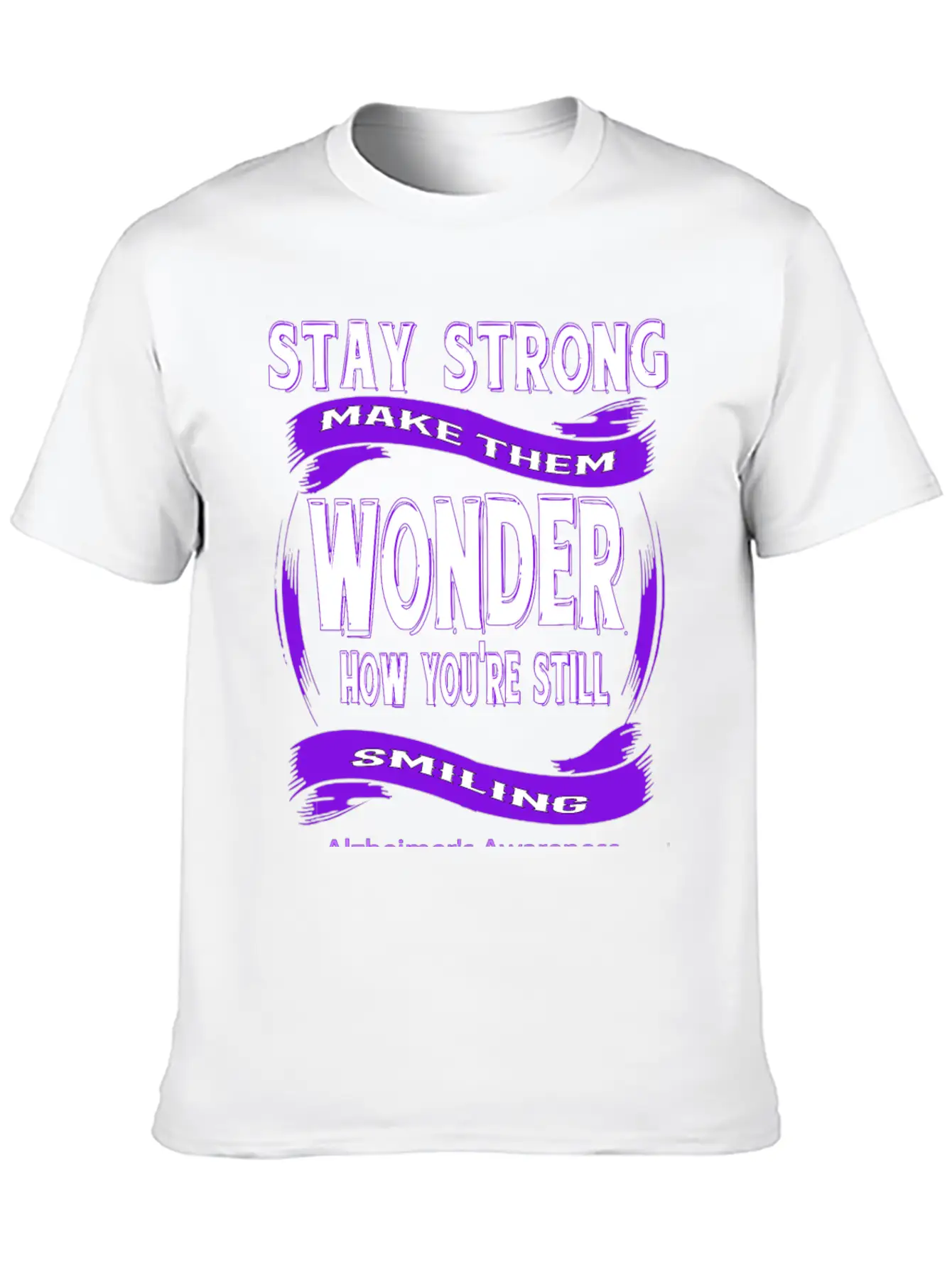 Alzheimer's Awareness Unisex Short Sleeve Soft Cotton T-Shirt – Casual Everyday Wear