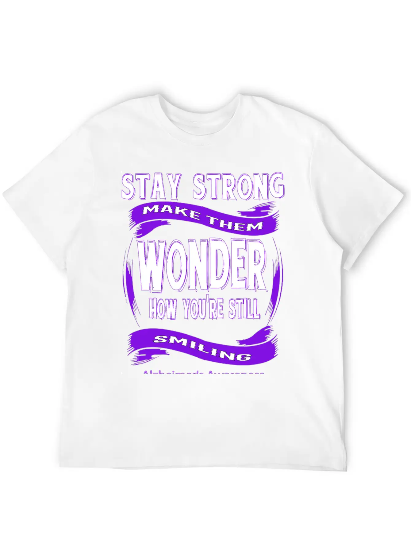 Alzheimer's Awareness Unisex Short Sleeve Soft Cotton T-Shirt – Casual Everyday Wear