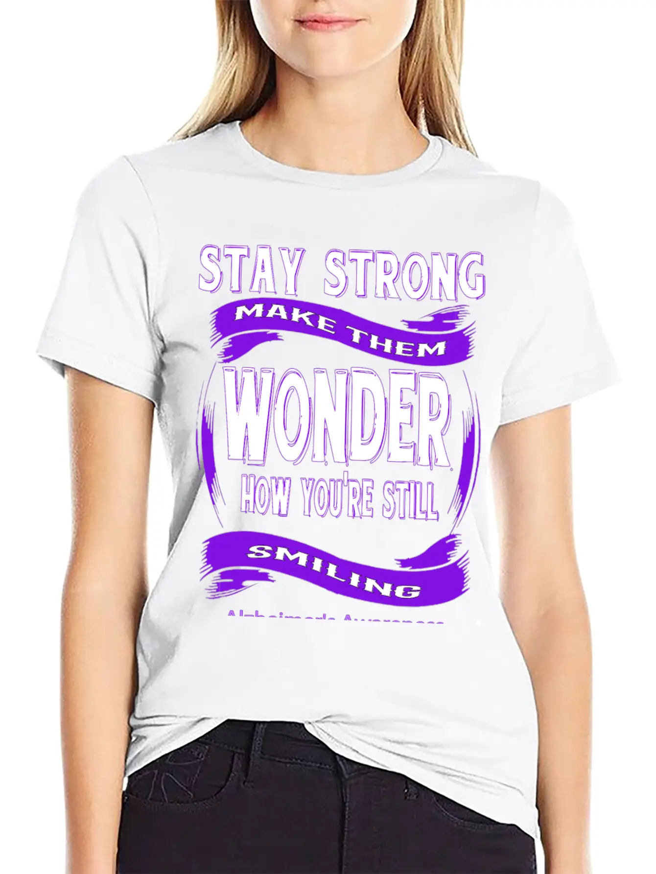 Alzheimer's Awareness Unisex Short Sleeve Soft Cotton T-Shirt – Casual Everyday Wear