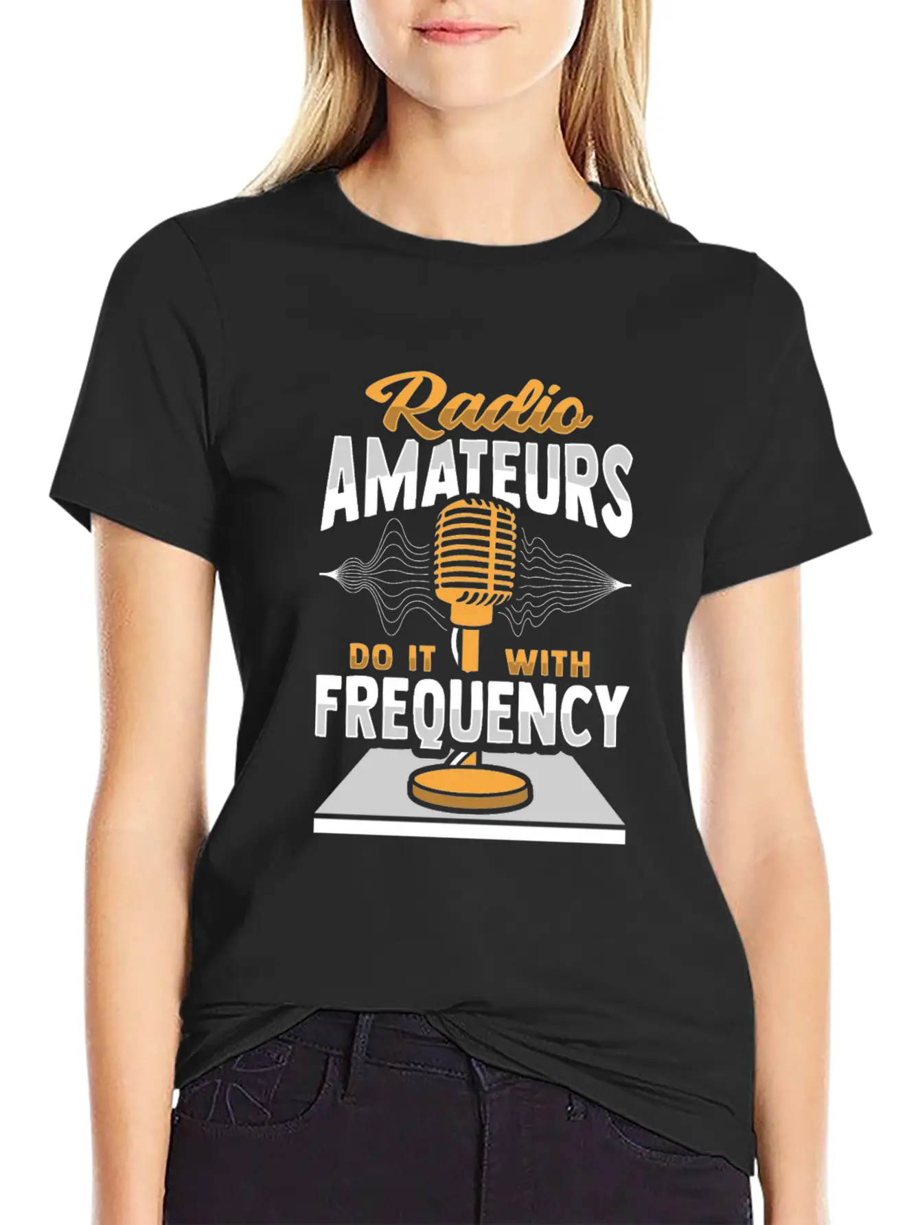 Amateur Radio Frequency Ham Radio Operator Comfortable Minimalist Graphic Tee – Summer Style Essential