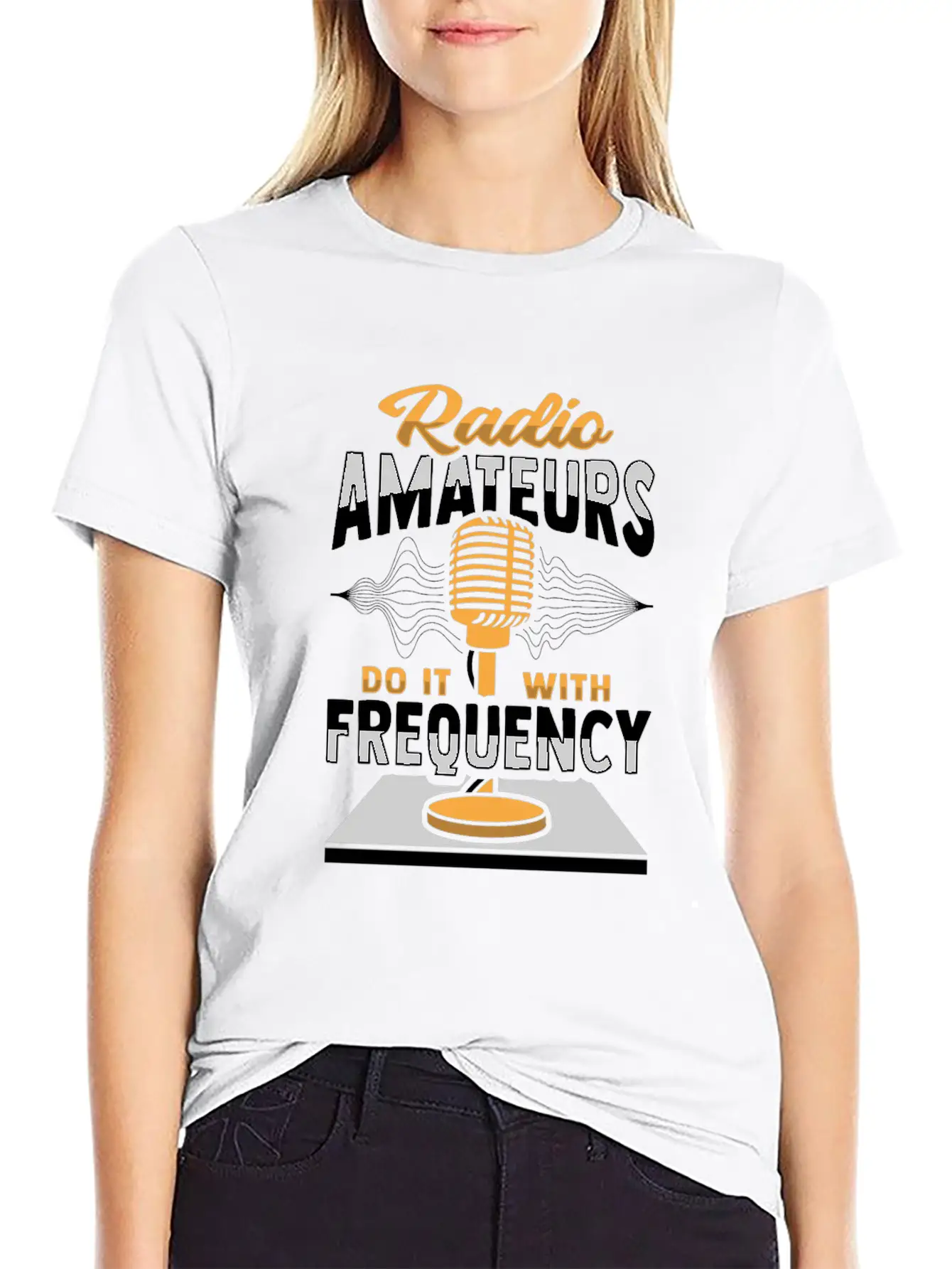 Amateur Radio Frequency Ham Radio Operator Comfortable Minimalist Graphic Tee – Summer Style Essential
