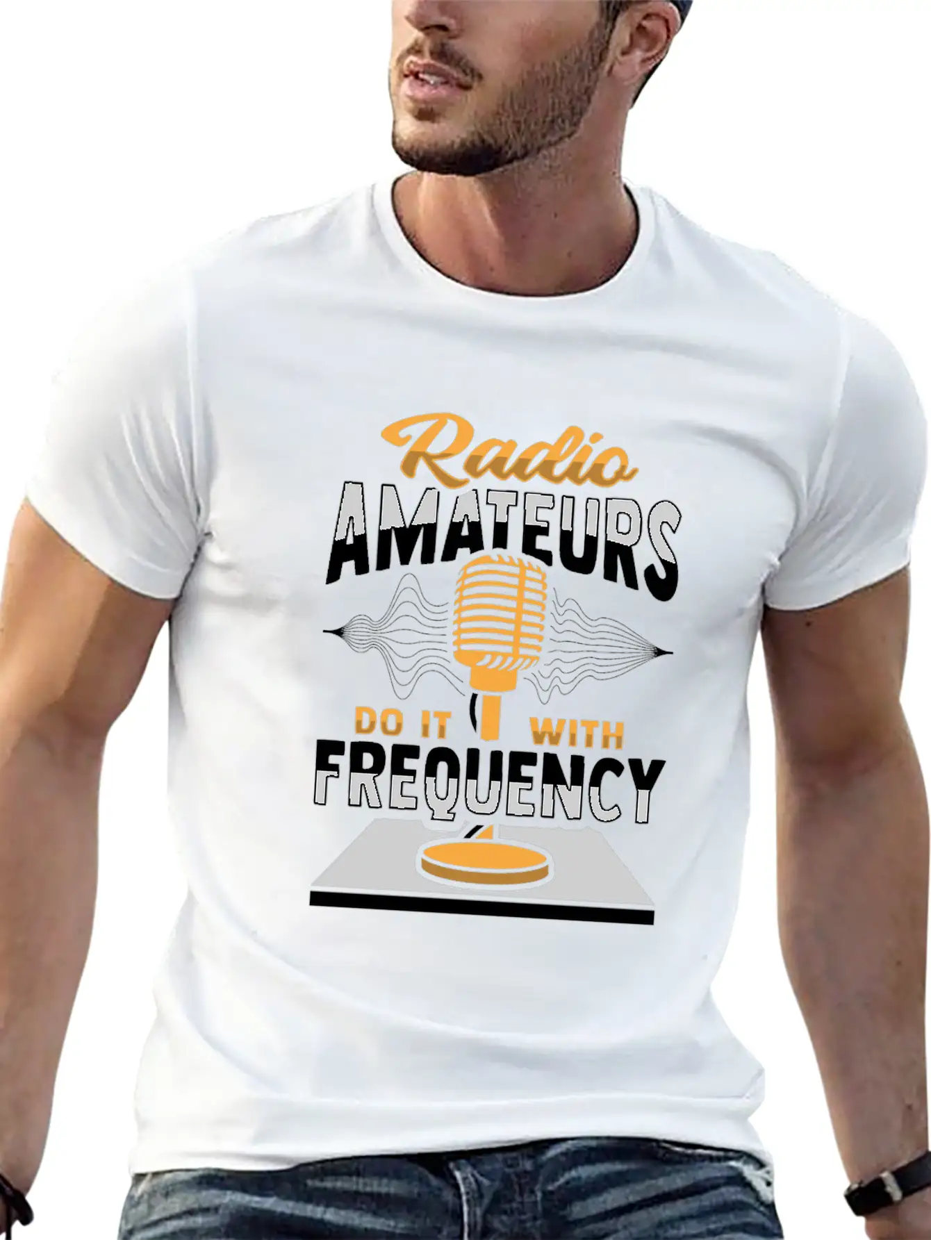 Amateur Radio Frequency Ham Radio Operator Comfortable Minimalist Graphic Tee – Summer Style Essential