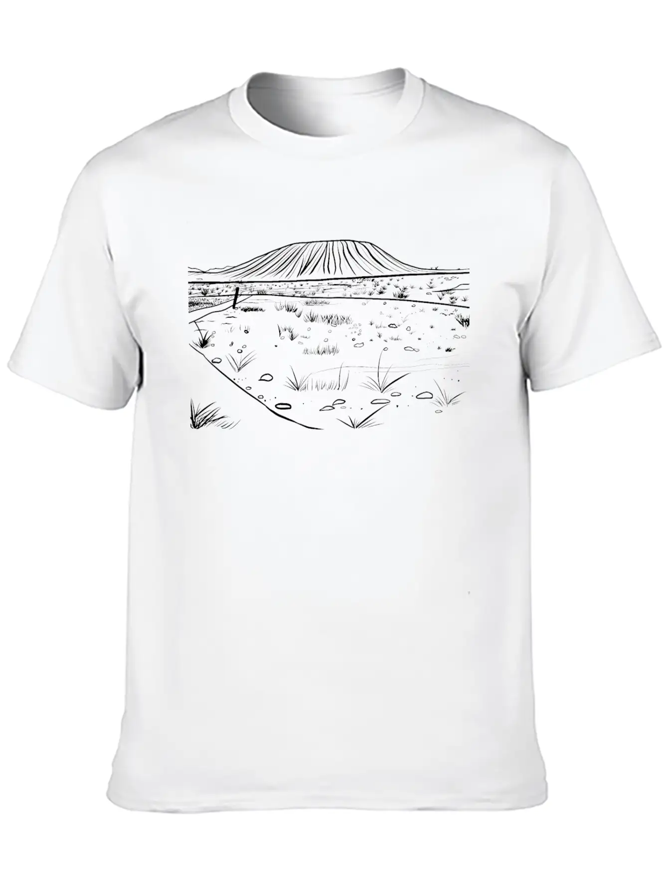 Amboy Crater Unisex Short Sleeve Soft Cotton T-Shirt – Casual Everyday Wear