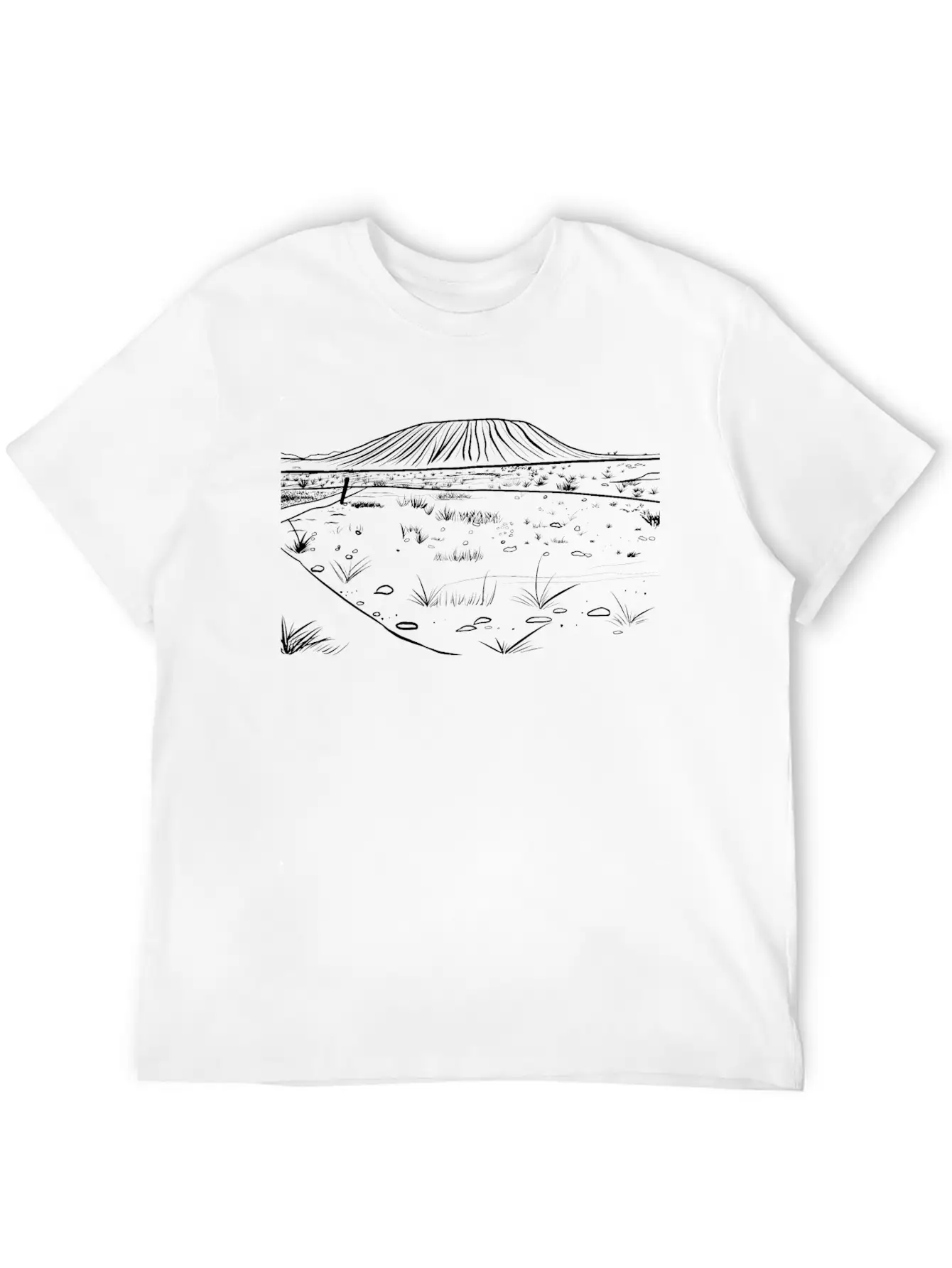 Amboy Crater Unisex Short Sleeve Soft Cotton T-Shirt – Casual Everyday Wear