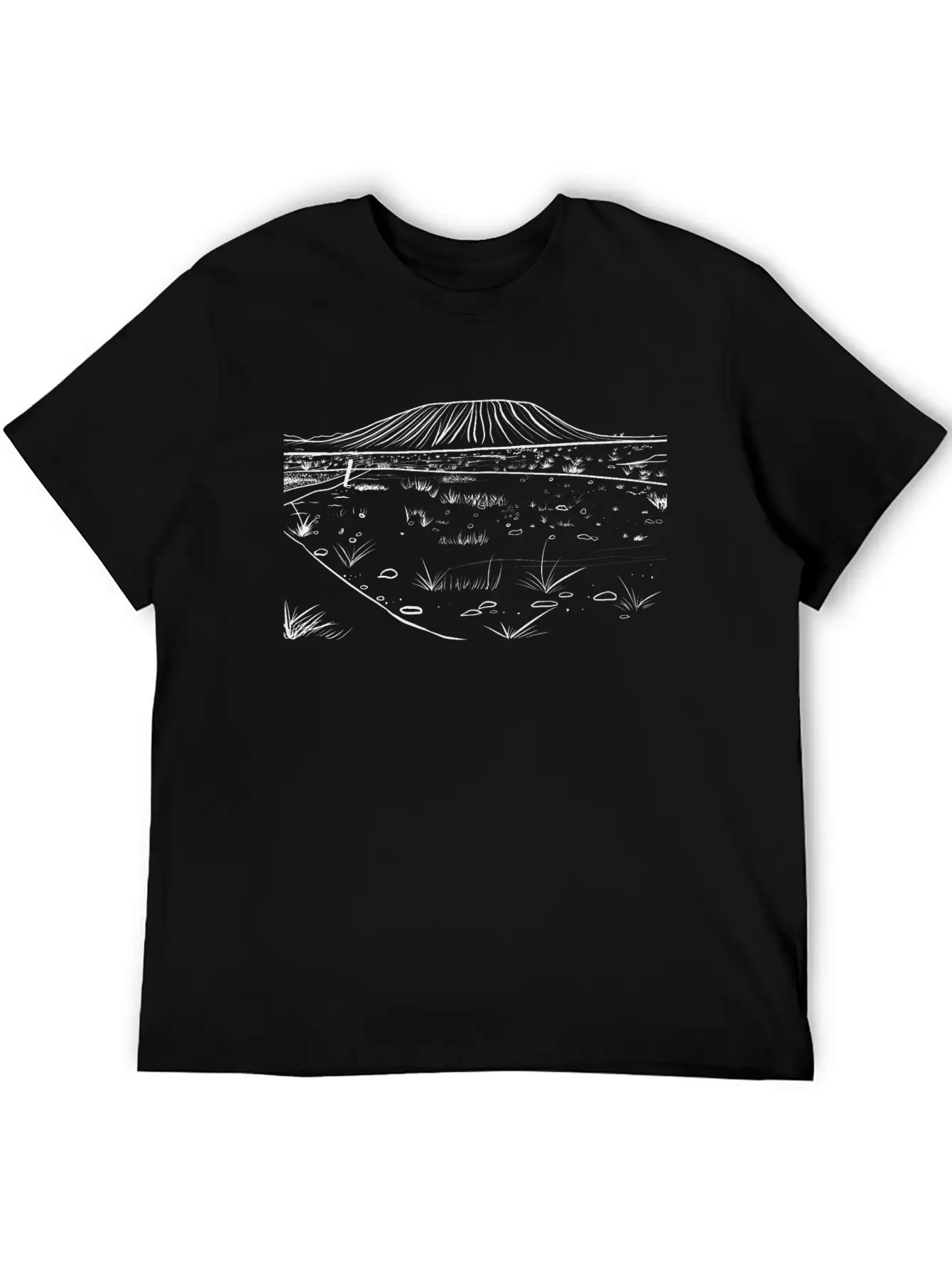Amboy Crater Unisex Short Sleeve Soft Cotton T-Shirt – Casual Everyday Wear