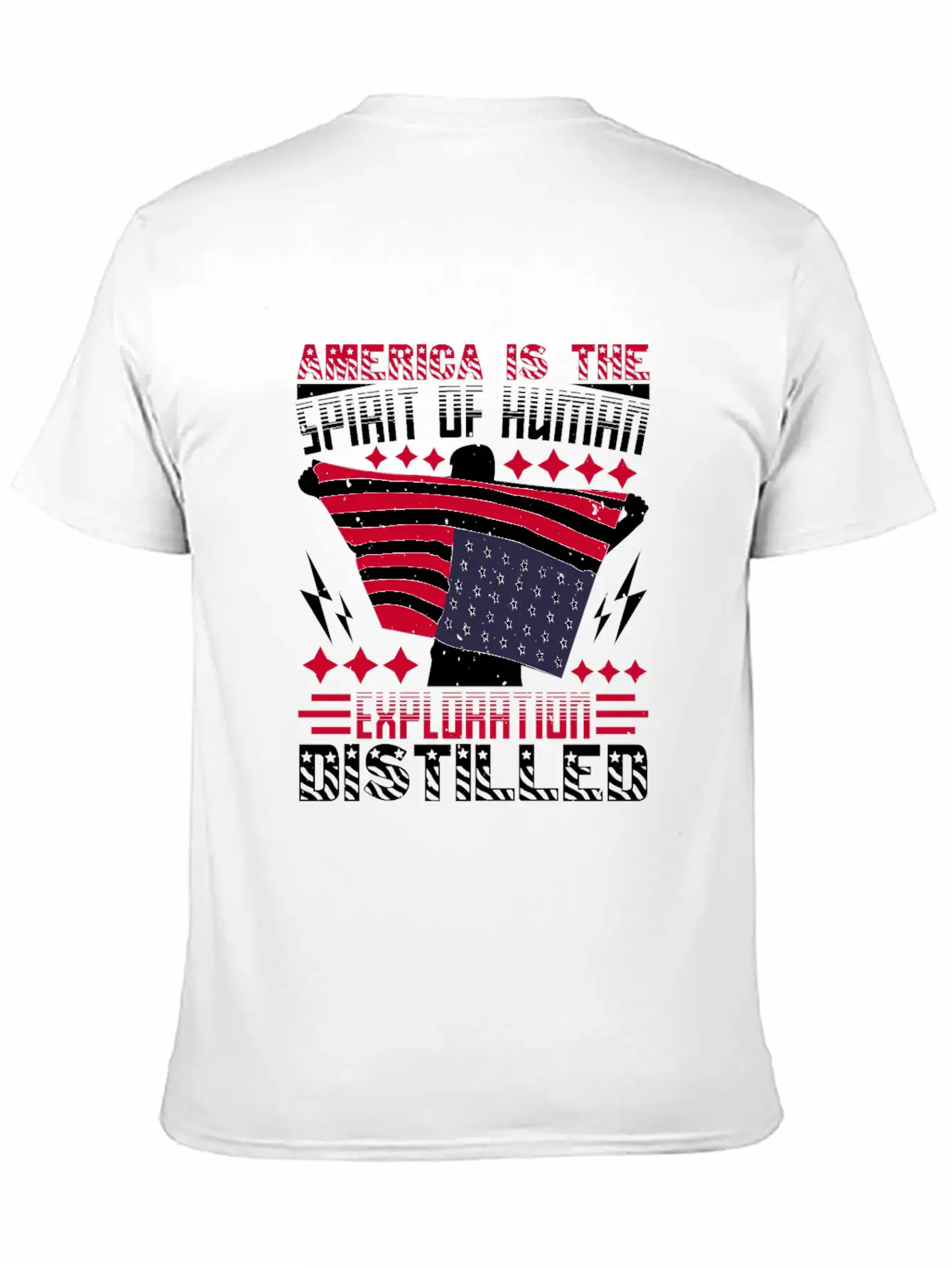 America Is The Spirit Of Human Exploration Comfortable Minimalist Graphic Tee – Summer Style Essential