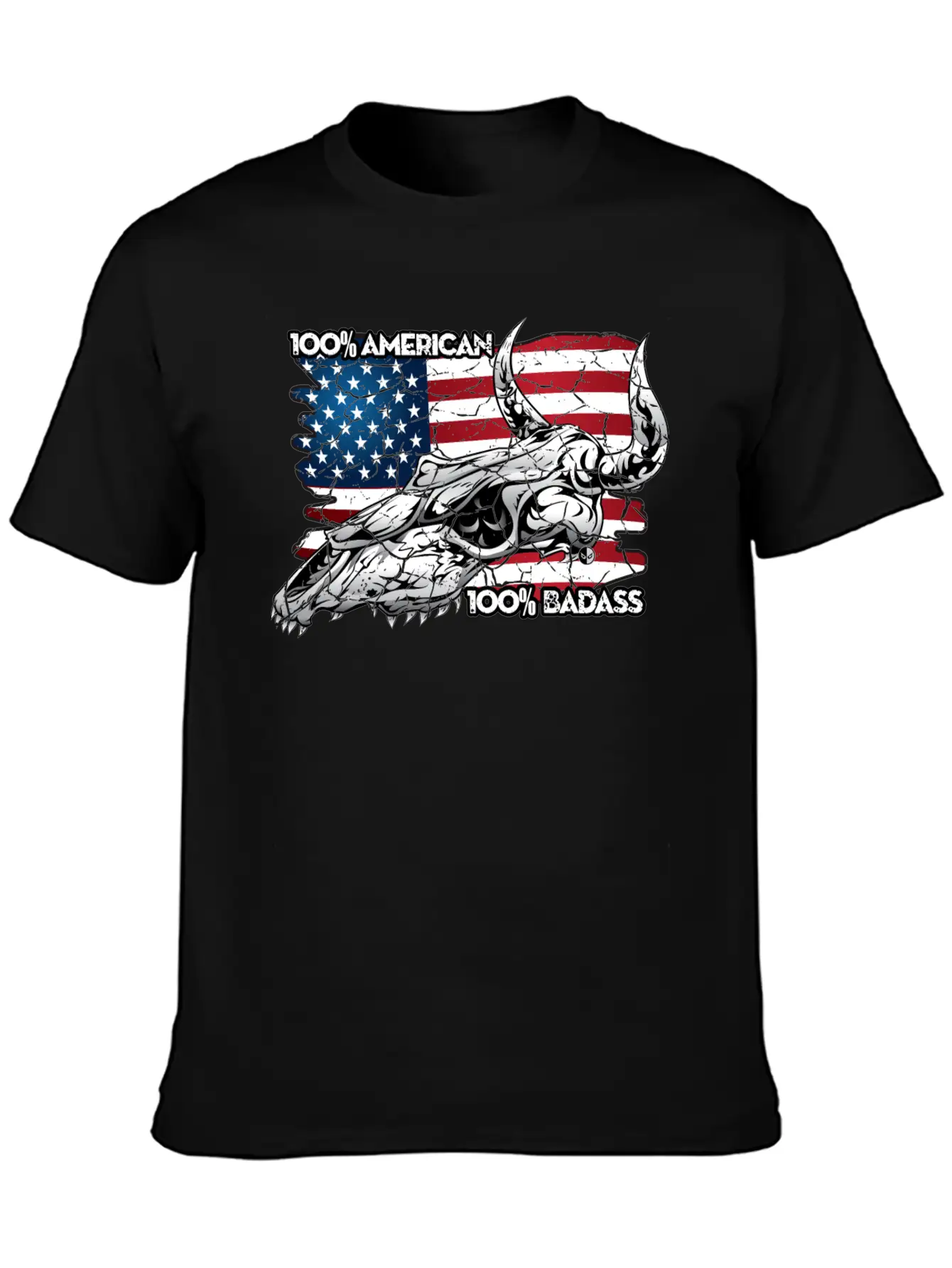 American Badass Stylish Everyday T-Shirt – Unisex Basic Cotton Tee