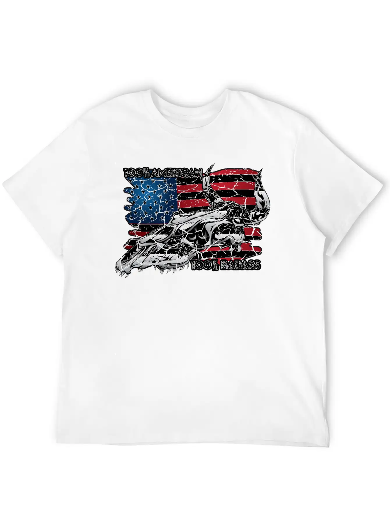 American Badass Stylish Everyday T-Shirt – Unisex Basic Cotton Tee