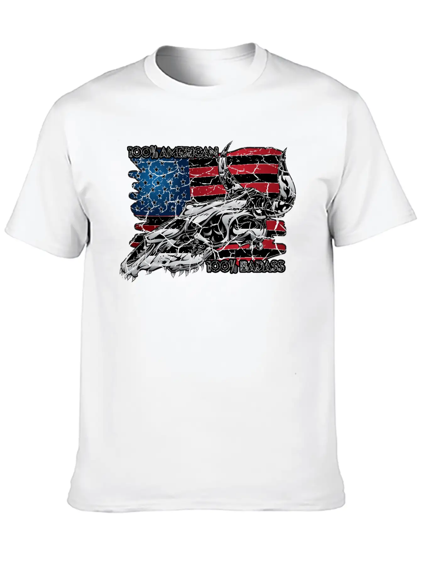 American Badass Stylish Everyday T-Shirt – Unisex Basic Cotton Tee