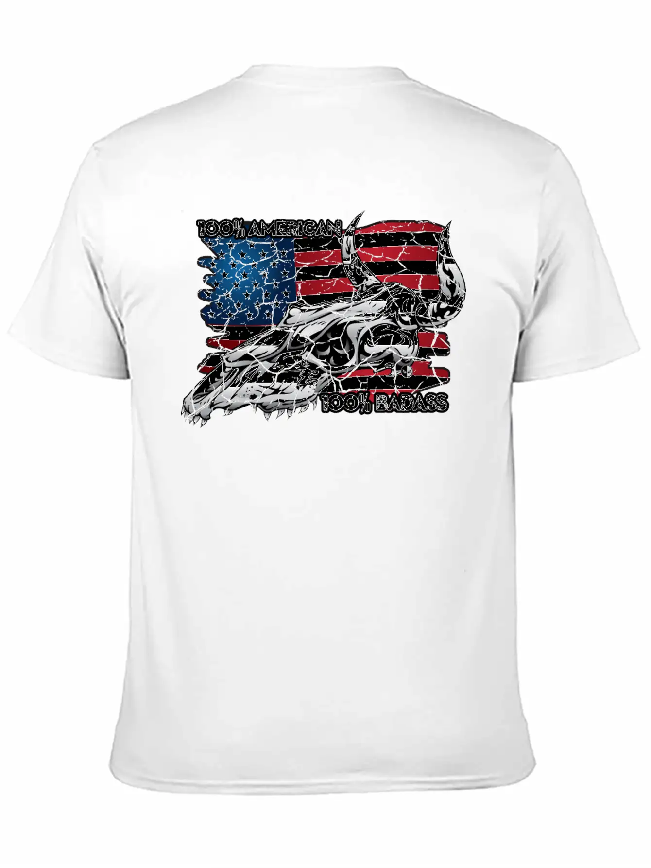 American Badass Stylish Everyday T-Shirt – Unisex Basic Cotton Tee