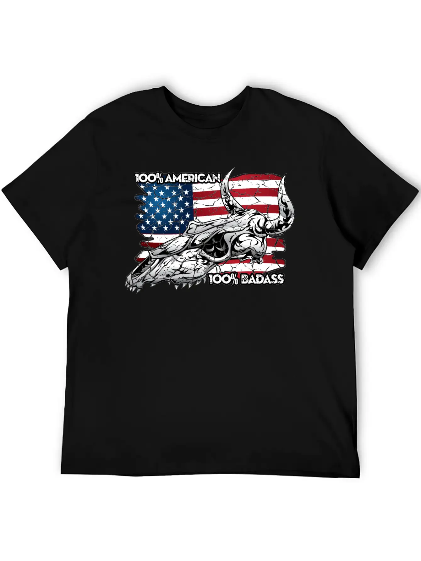 American Badass Stylish Everyday T-Shirt – Unisex Basic Cotton Tee