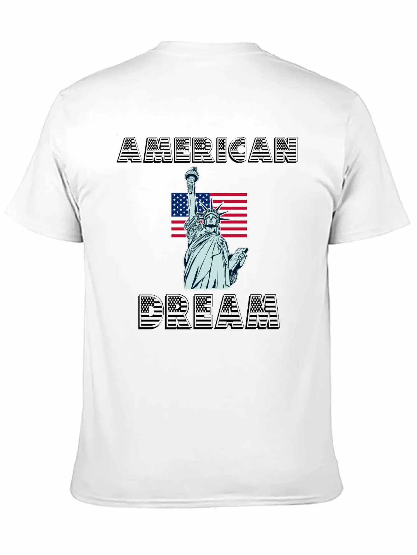 American Dream Unisex Short Sleeve Soft Cotton T-Shirt – Casual Everyday Wear