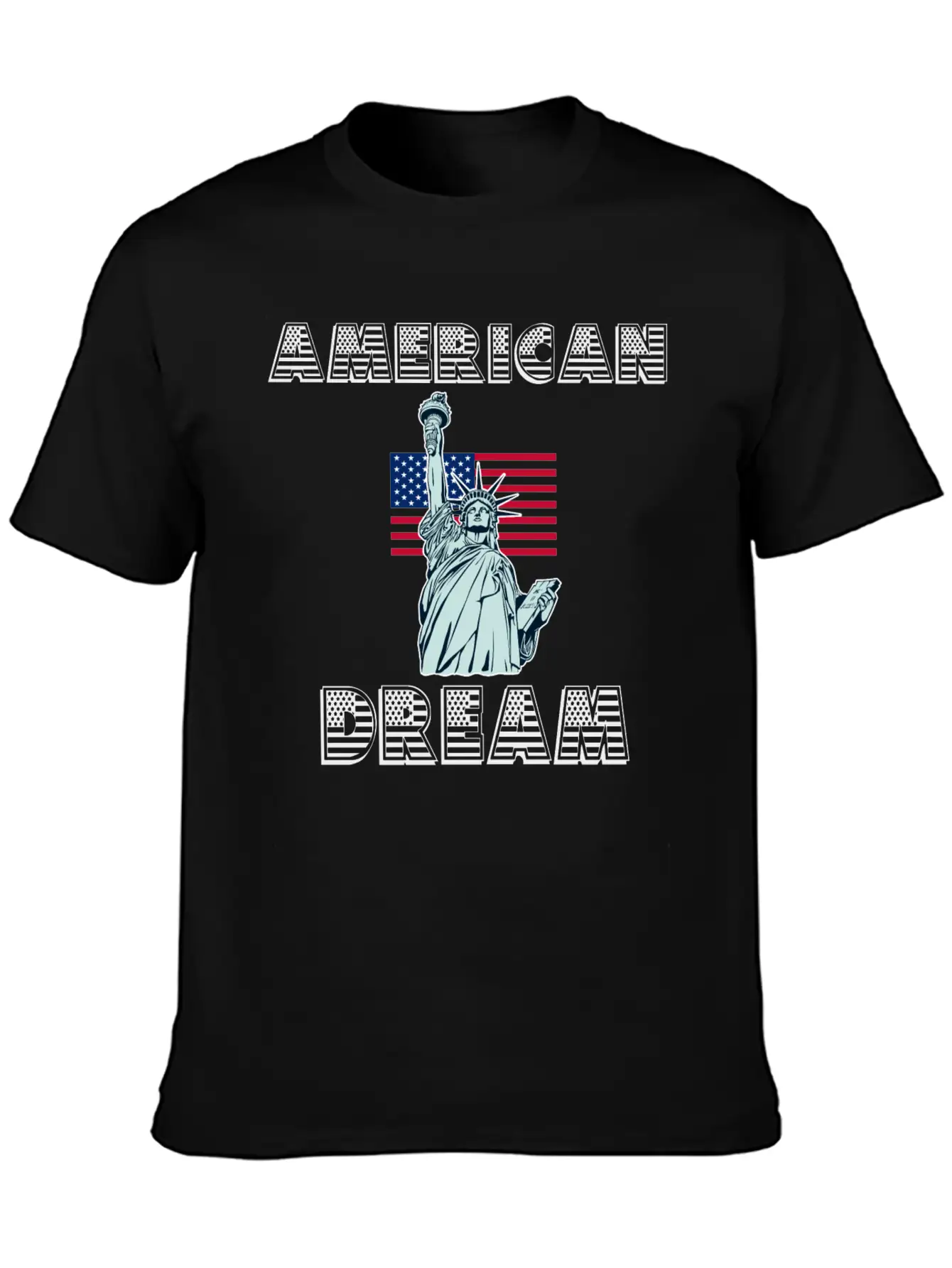 American Dream Unisex Short Sleeve Soft Cotton T-Shirt – Casual Everyday Wear