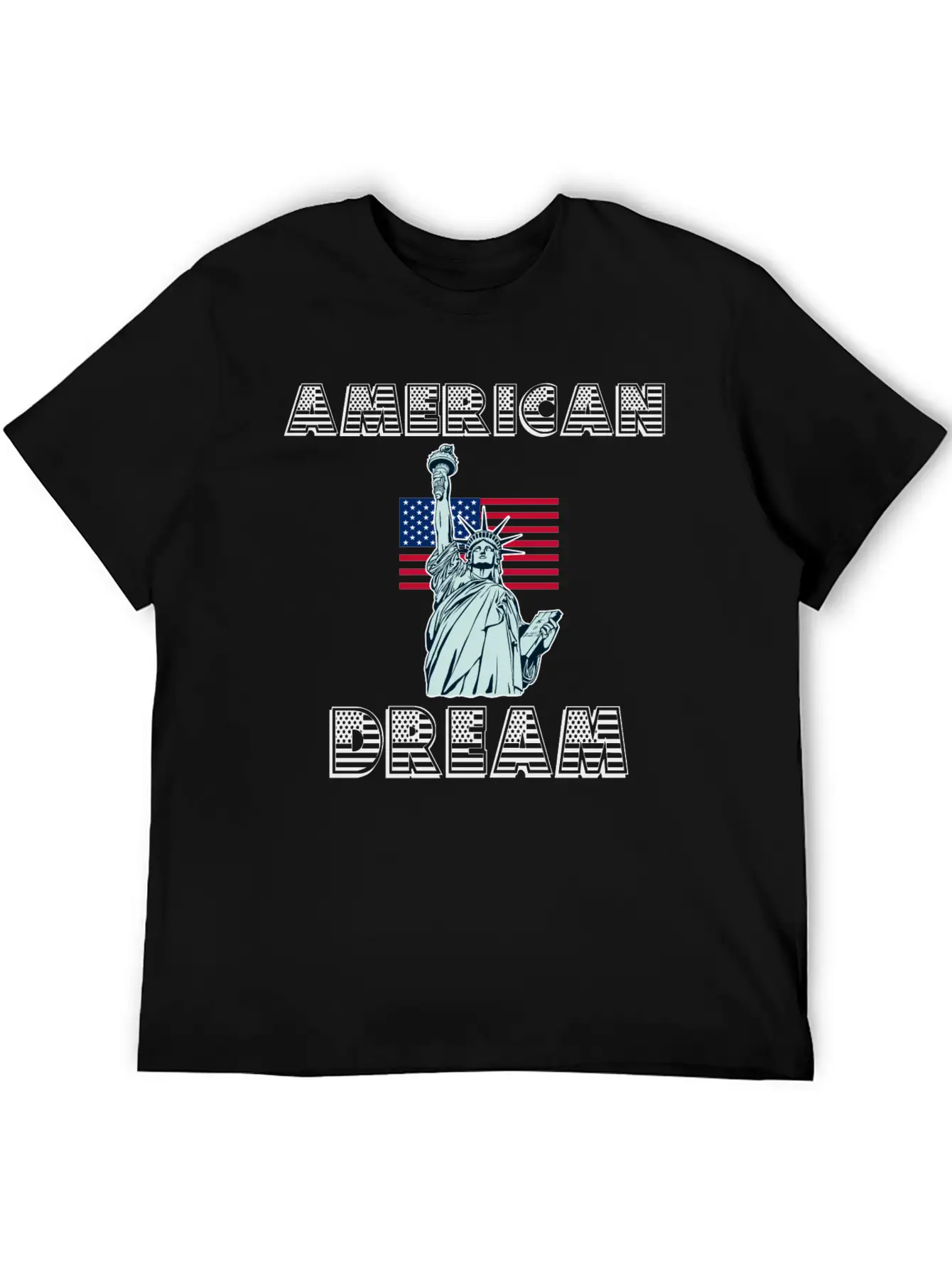 American Dream Unisex Short Sleeve Soft Cotton T-Shirt – Casual Everyday Wear