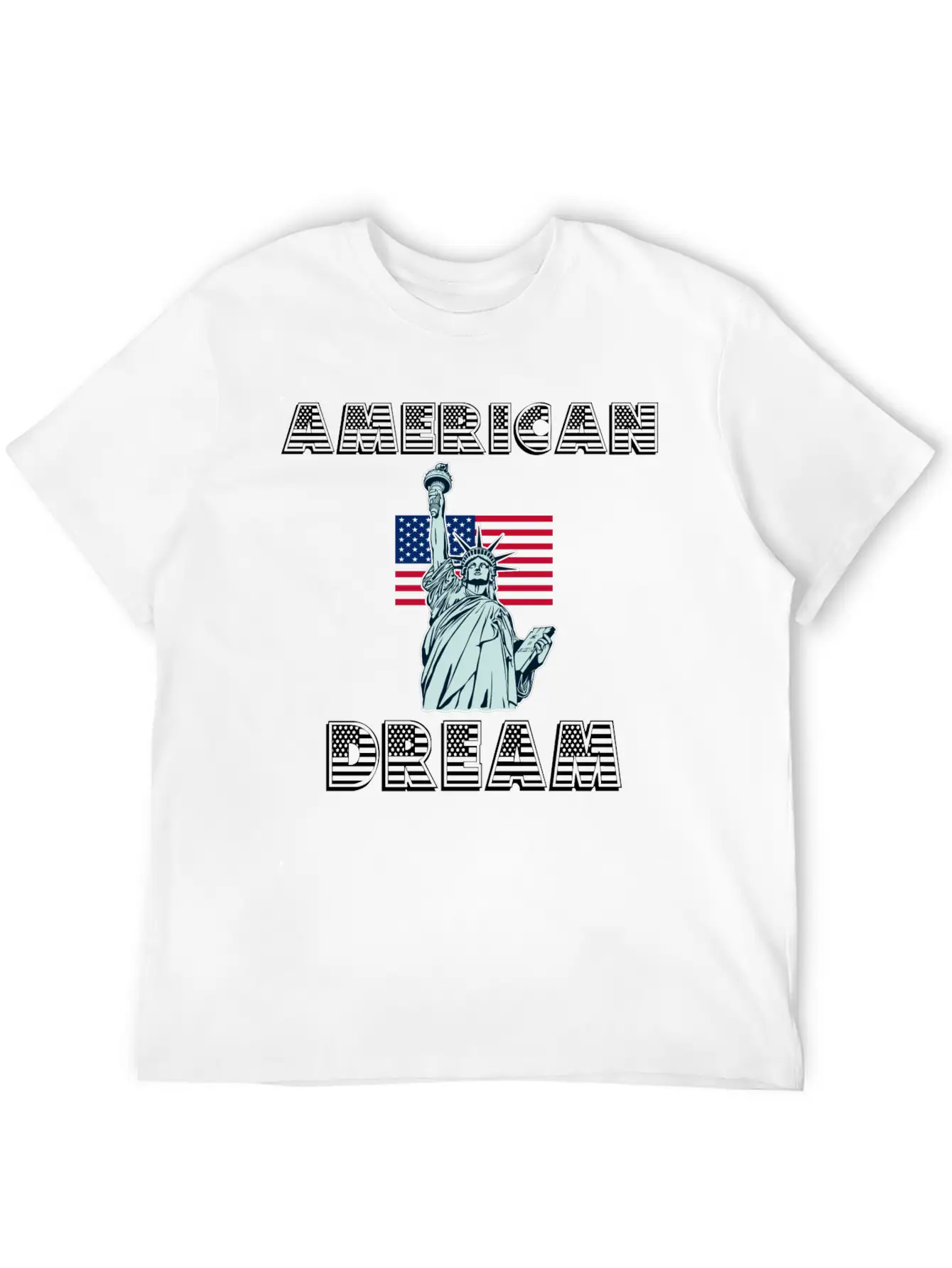 American Dream Unisex Short Sleeve Soft Cotton T-Shirt – Casual Everyday Wear