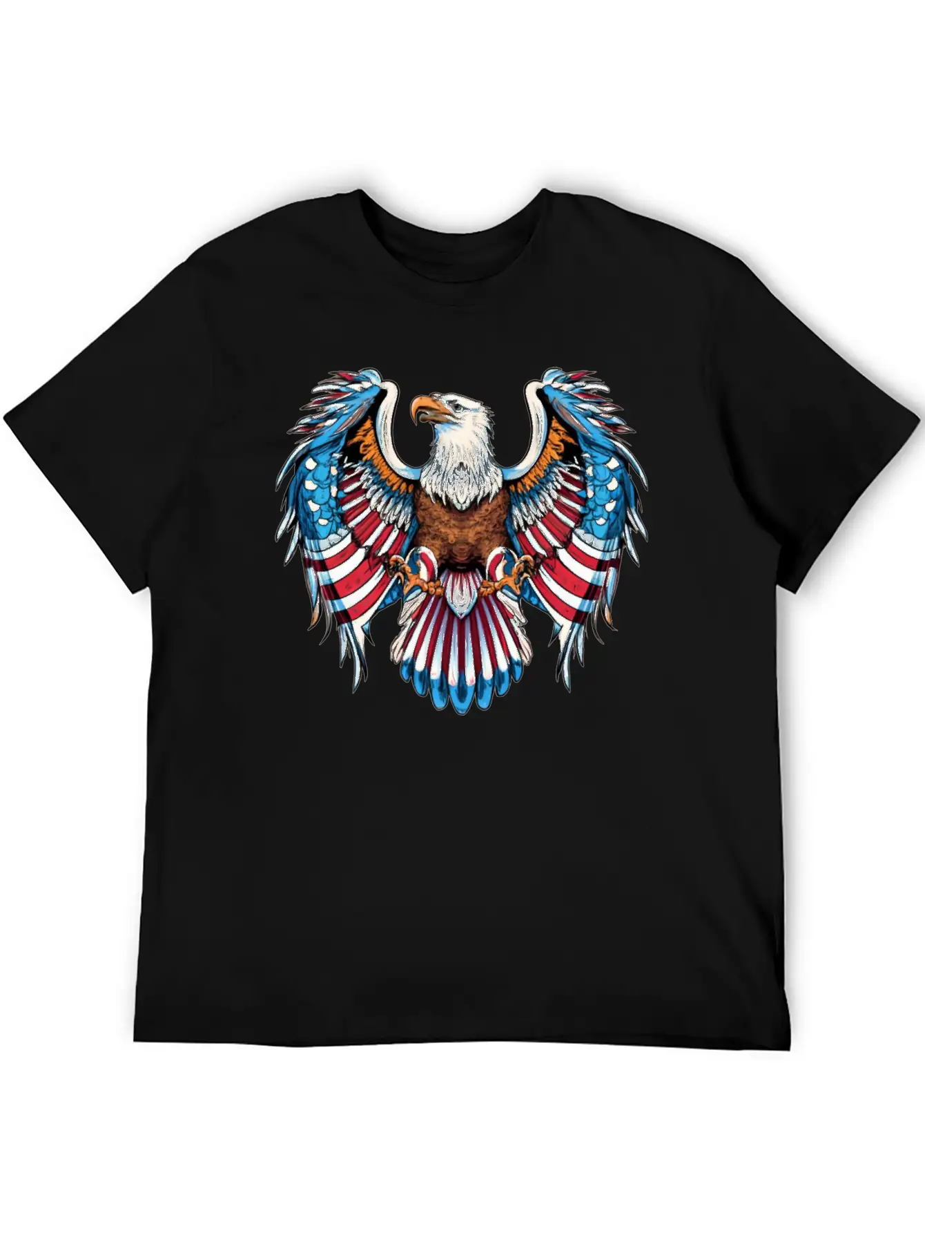 American Eagle Bald Eagle American Flag Patriotic Timeless Short Sleeve Tee – Comfy And Minimalist Design
