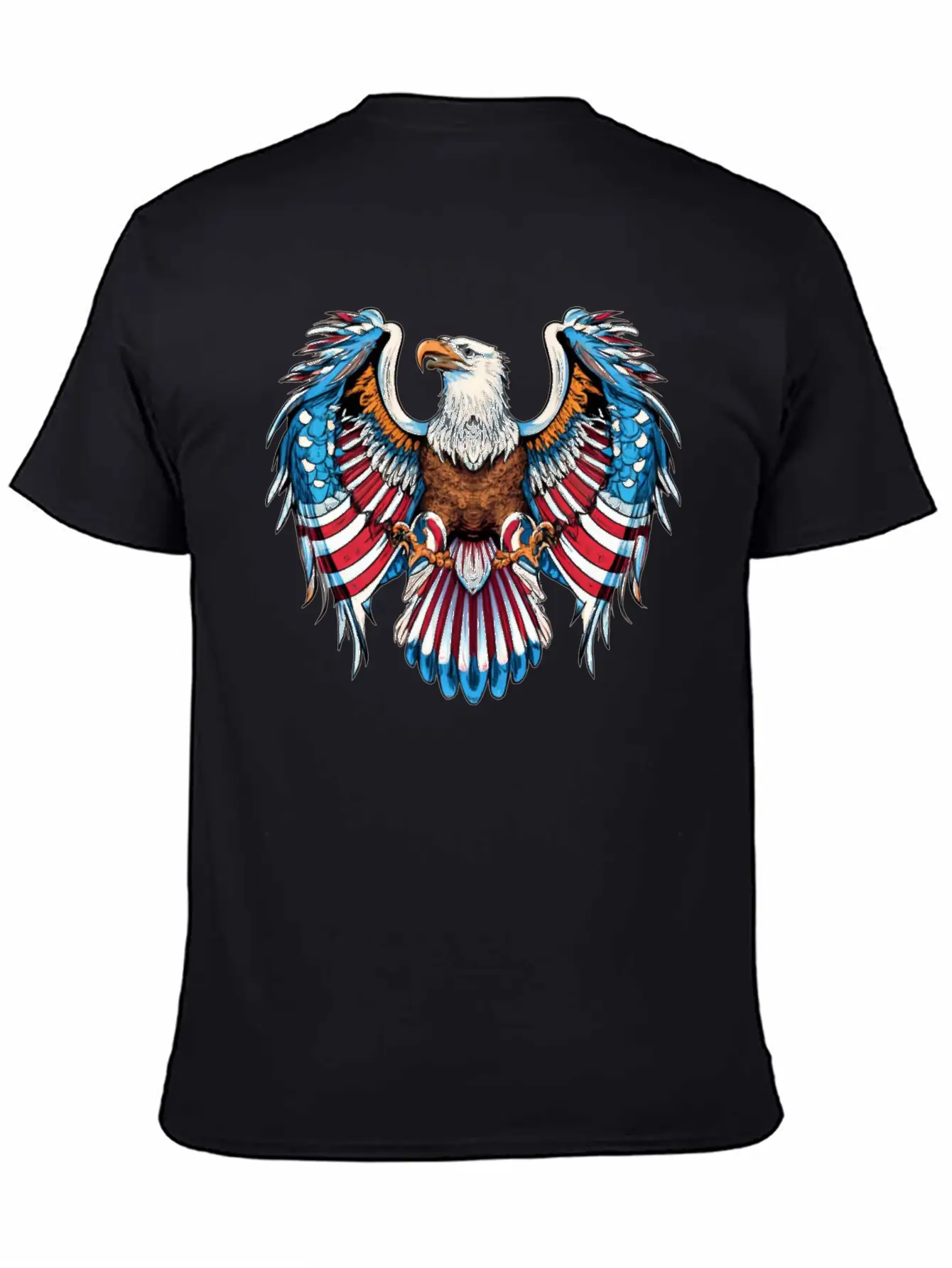 American Eagle Bald Eagle American Flag Patriotic Timeless Short Sleeve Tee – Comfy And Minimalist Design