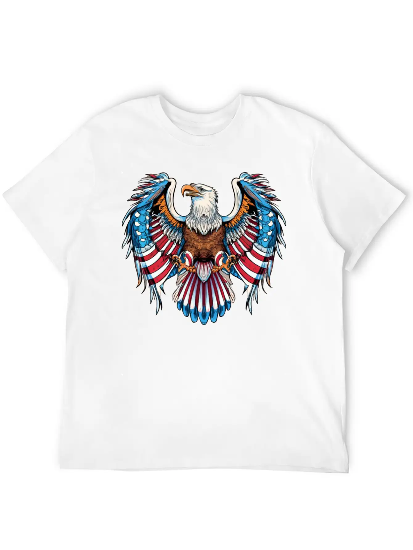 American Eagle Bald Eagle American Flag Patriotic Timeless Short Sleeve Tee – Comfy And Minimalist Design