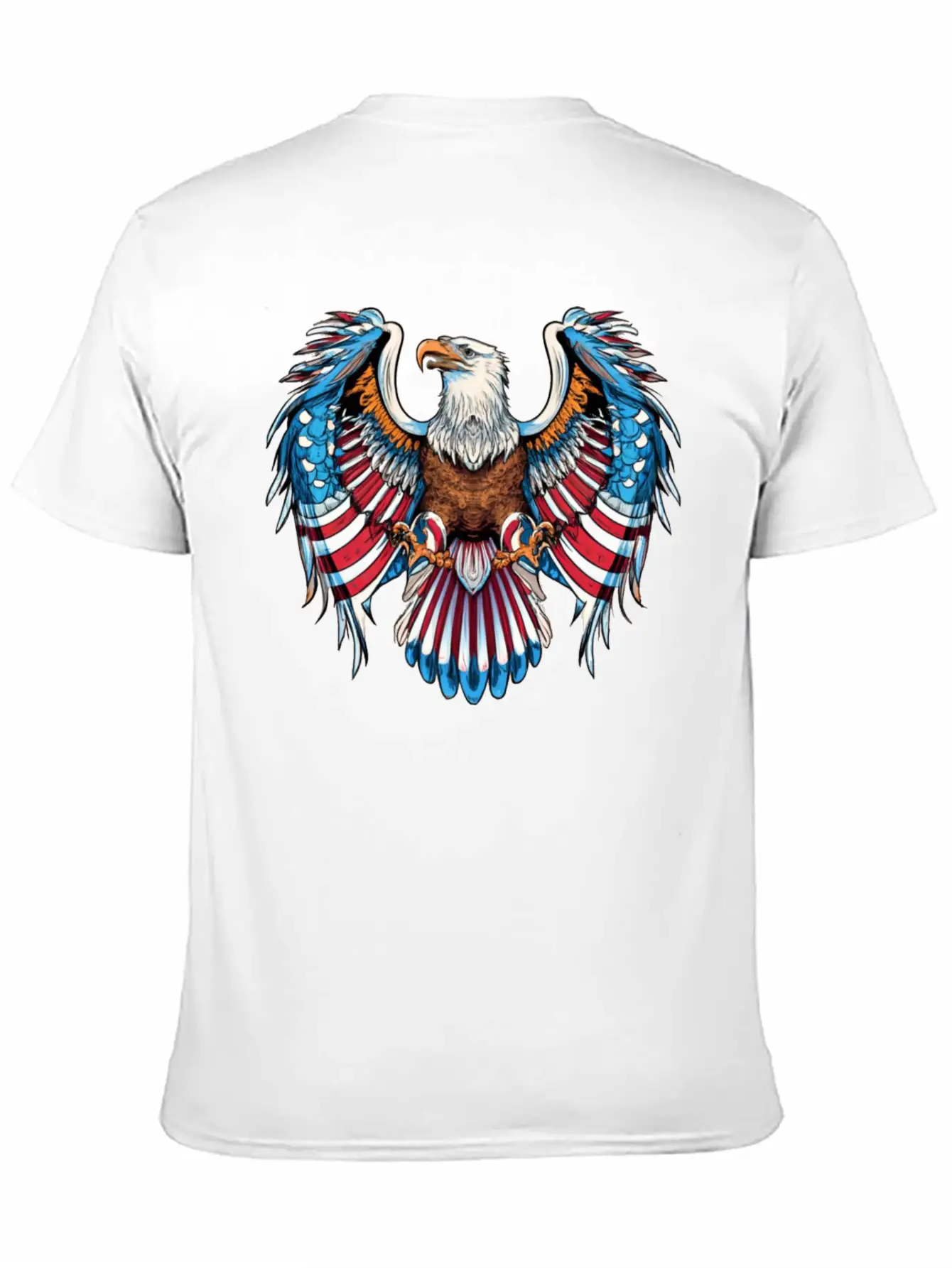 American Eagle Bald Eagle American Flag Patriotic Timeless Short Sleeve Tee – Comfy And Minimalist Design