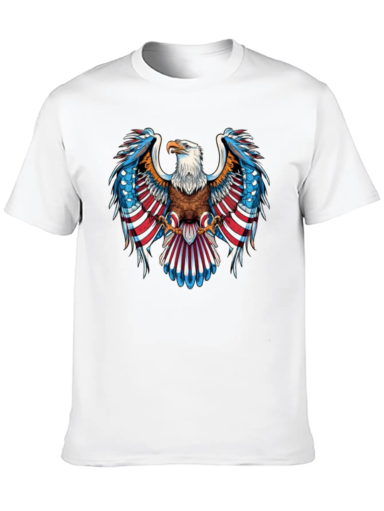 American Eagle Bald Eagle American Flag Patriotic Timeless Short Sleeve Tee – Comfy And Minimalist Design
