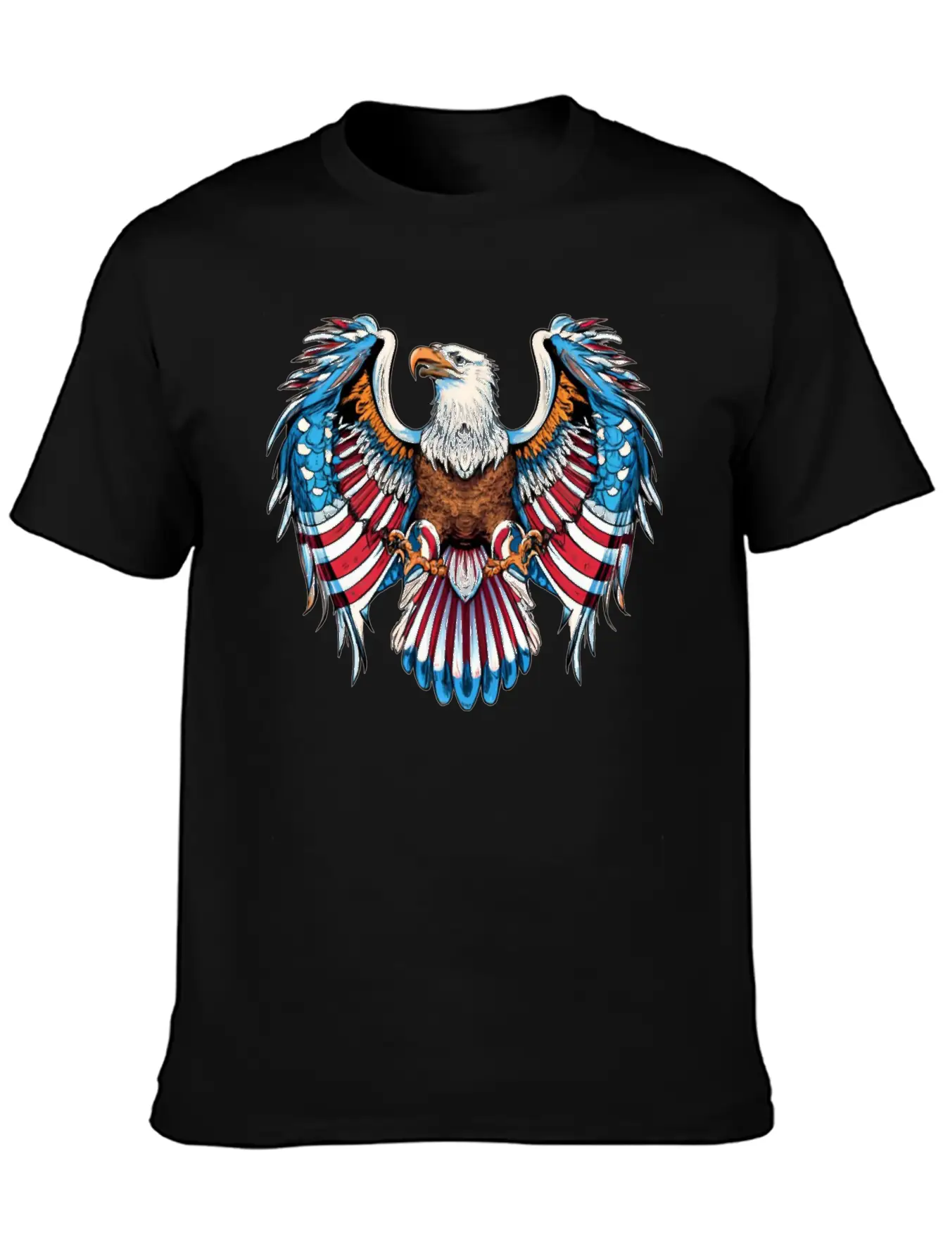 American Eagle Bald Eagle American Flag Patriotic Timeless Short Sleeve Tee – Comfy And Minimalist Design