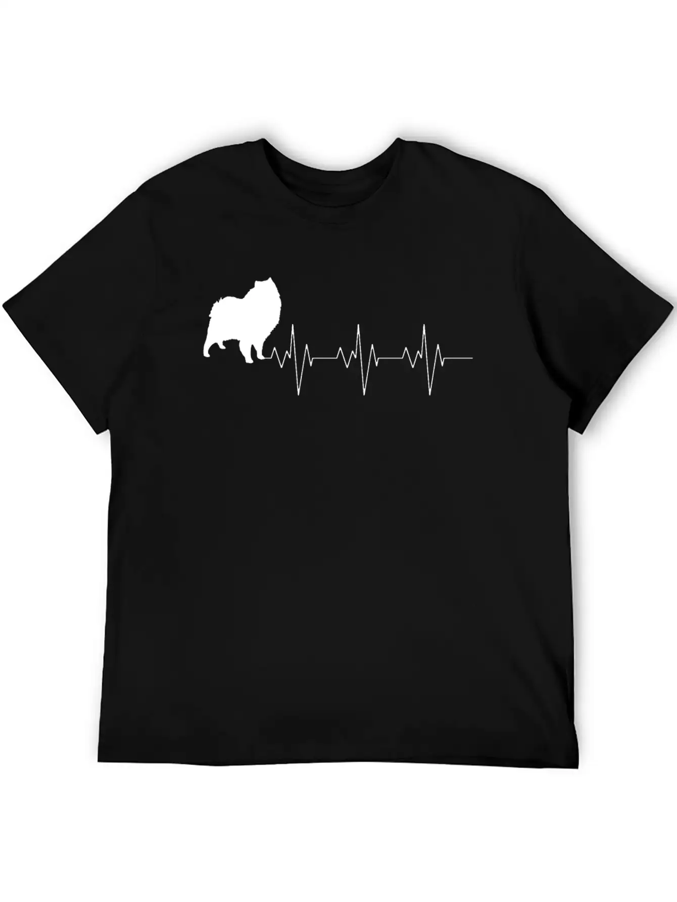 American Eskimo Dog Heart Beat Gift Shirt Stylish Everyday T-Shirt – Unisex Basic Cotton Tee