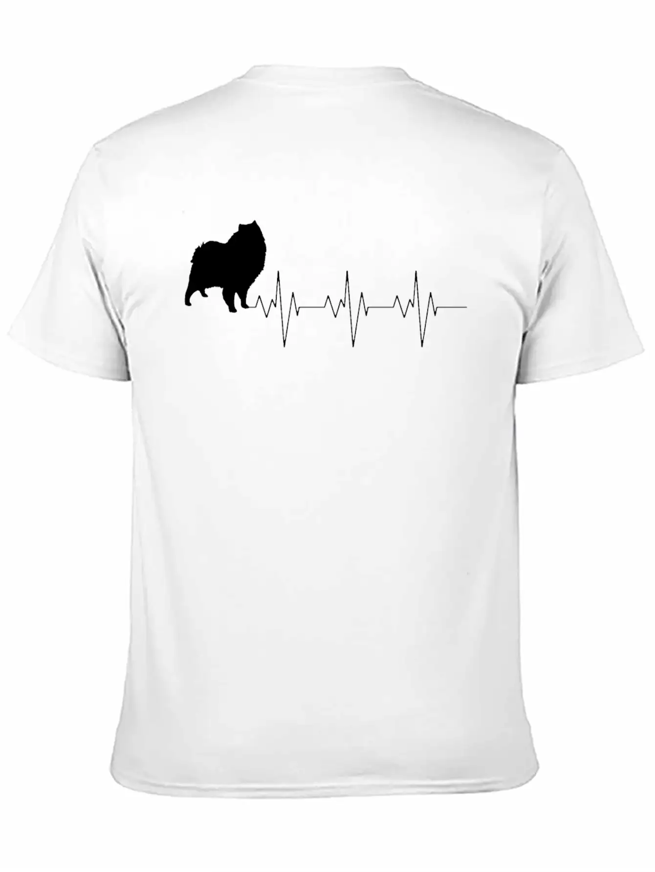 American Eskimo Dog Heart Beat Gift Shirt Stylish Everyday T-Shirt – Unisex Basic Cotton Tee