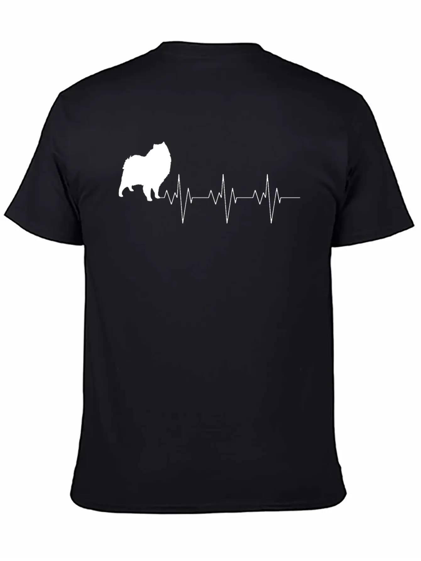 American Eskimo Dog Heart Beat Gift Shirt Stylish Everyday T-Shirt – Unisex Basic Cotton Tee