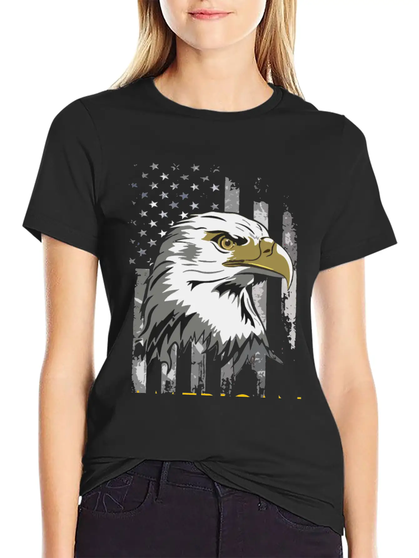 American Flag Comfortable Minimalist Graphic Tee – Summer Style Essential