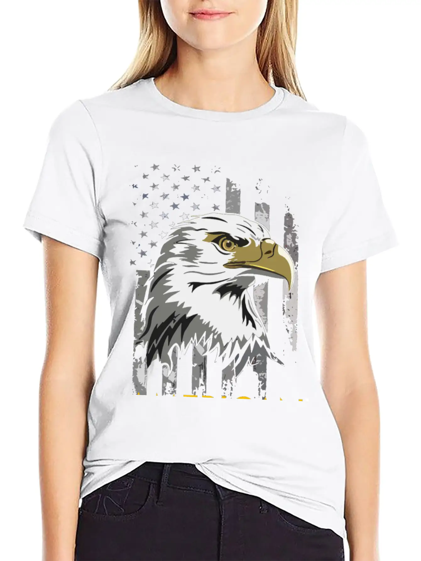 American Flag Comfortable Minimalist Graphic Tee – Summer Style Essential