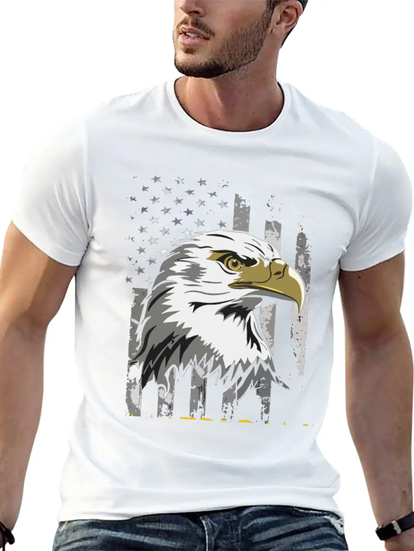 American Flag Comfortable Minimalist Graphic Tee – Summer Style Essential