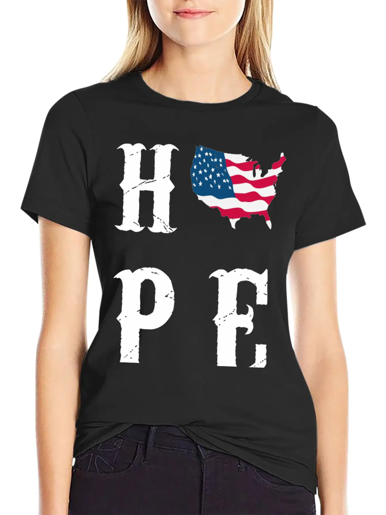 American Flag Country Hope Awareness Stylish Everyday T-Shirt – Unisex Basic Cotton Tee