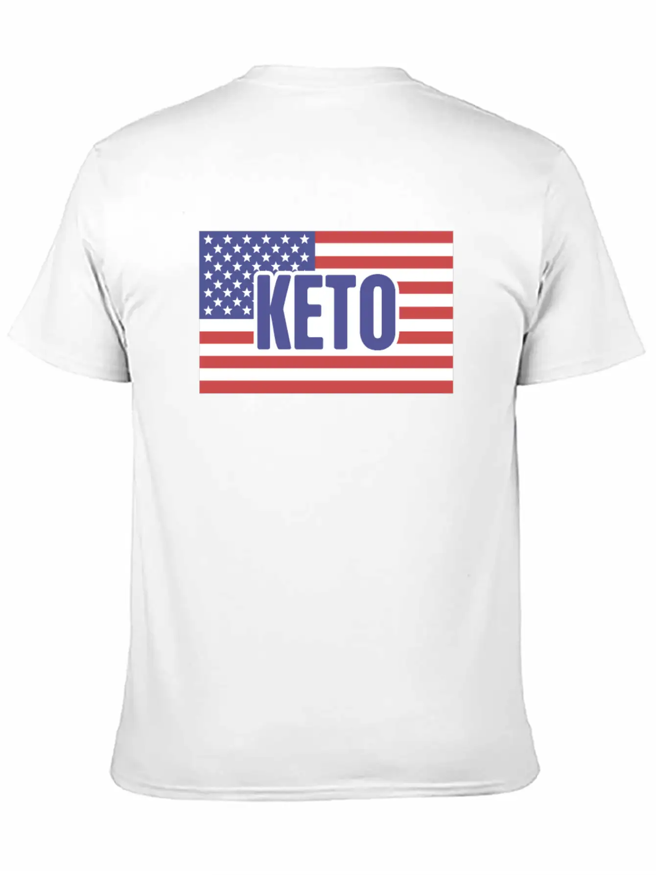 American Flag & KETO Essential Unisex Summer Tee – Soft Cotton Casual Fit
