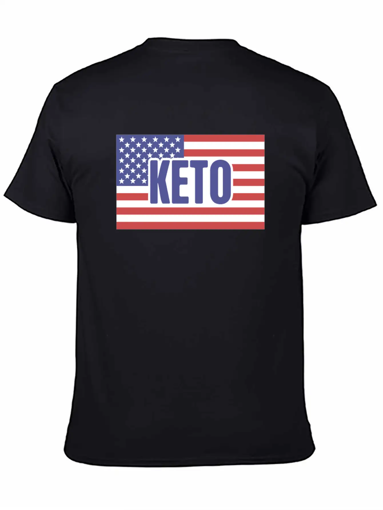 American Flag & KETO Essential Unisex Summer Tee – Soft Cotton Casual Fit