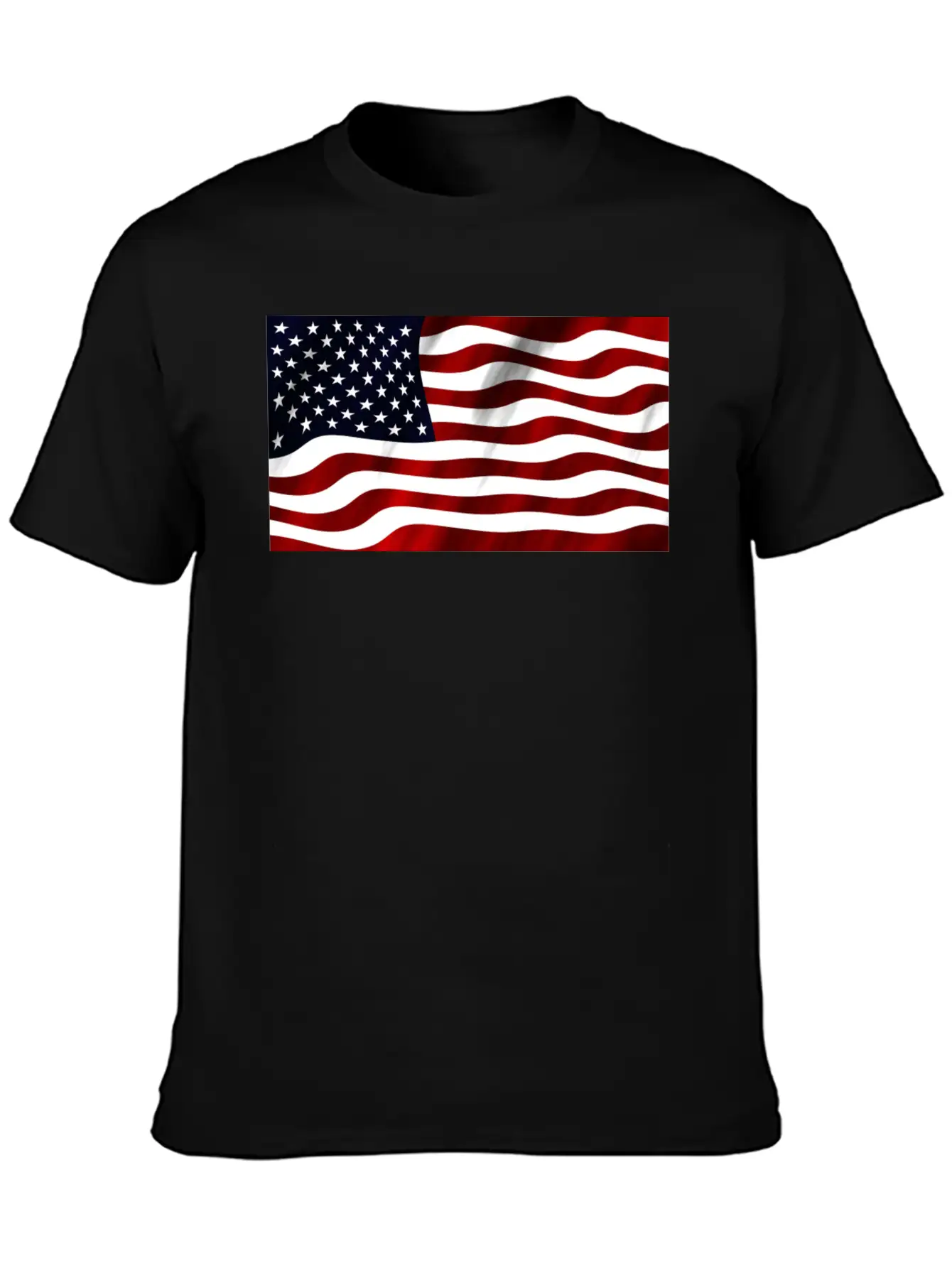 American Flag Timeless Short Sleeve Tee – Comfy And Minimalist Design