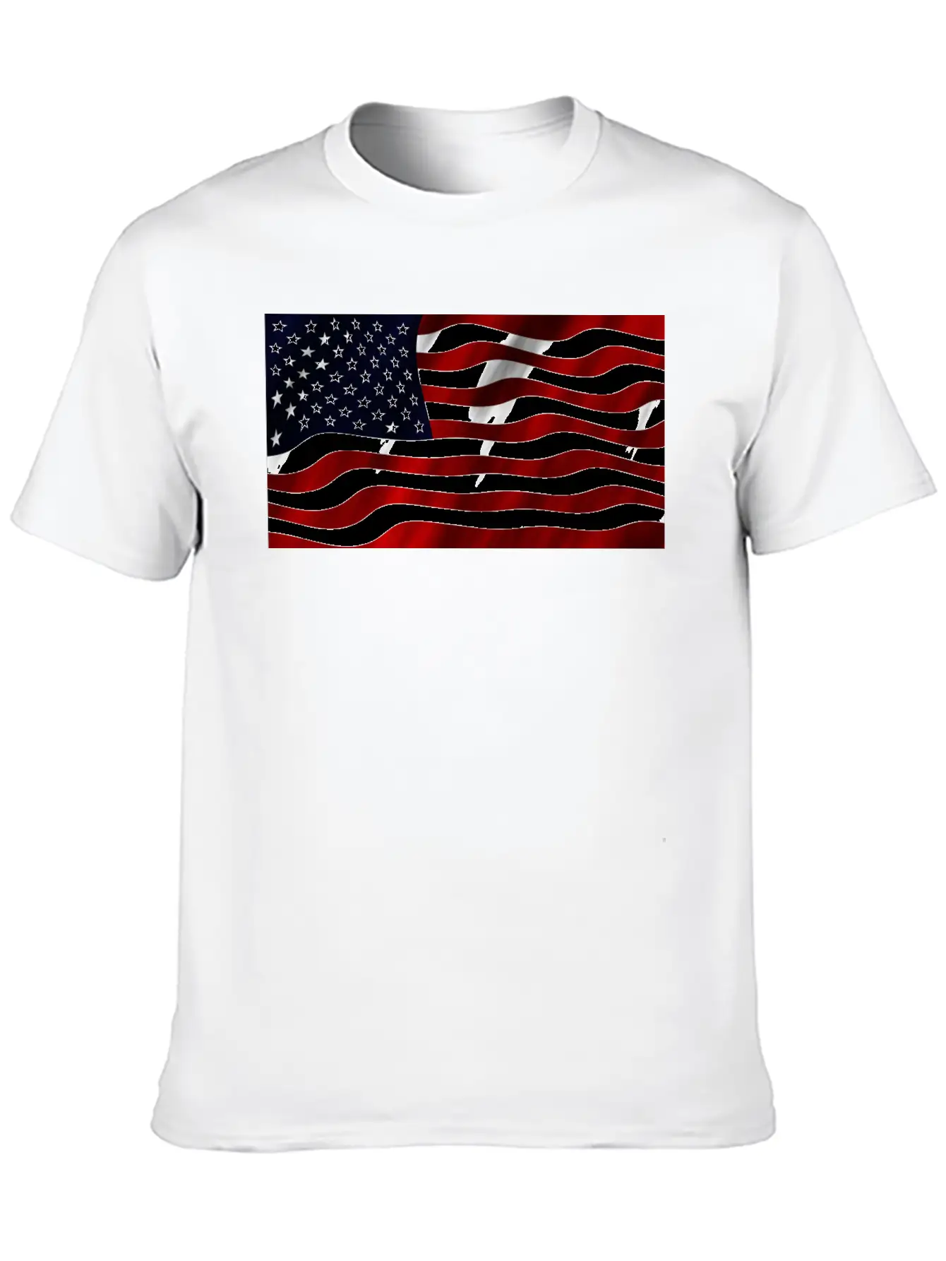 American Flag Timeless Short Sleeve Tee – Comfy And Minimalist Design