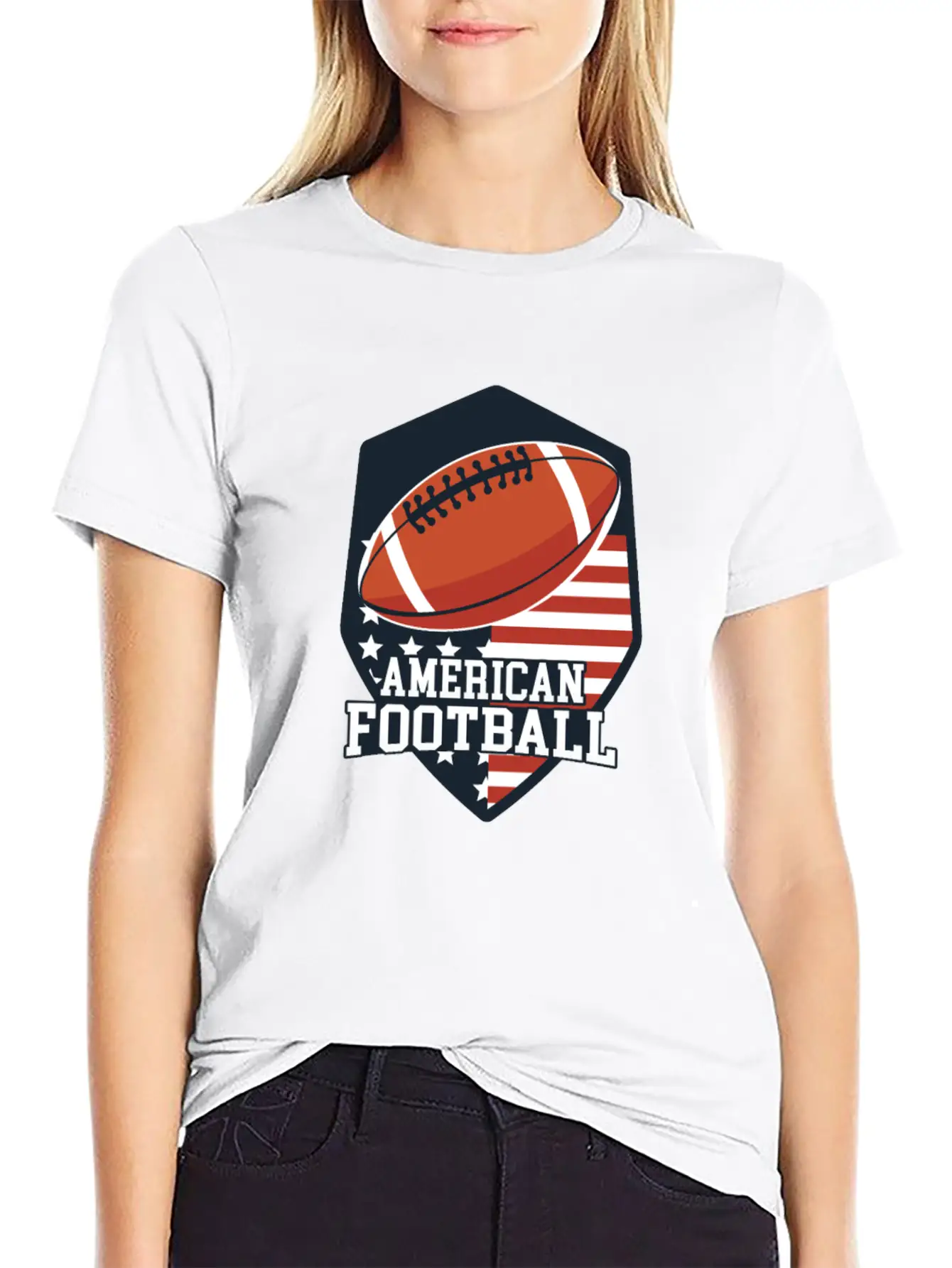 American Football Basic Graphic T-Shirt – Daily Comfort In Soft Cotton