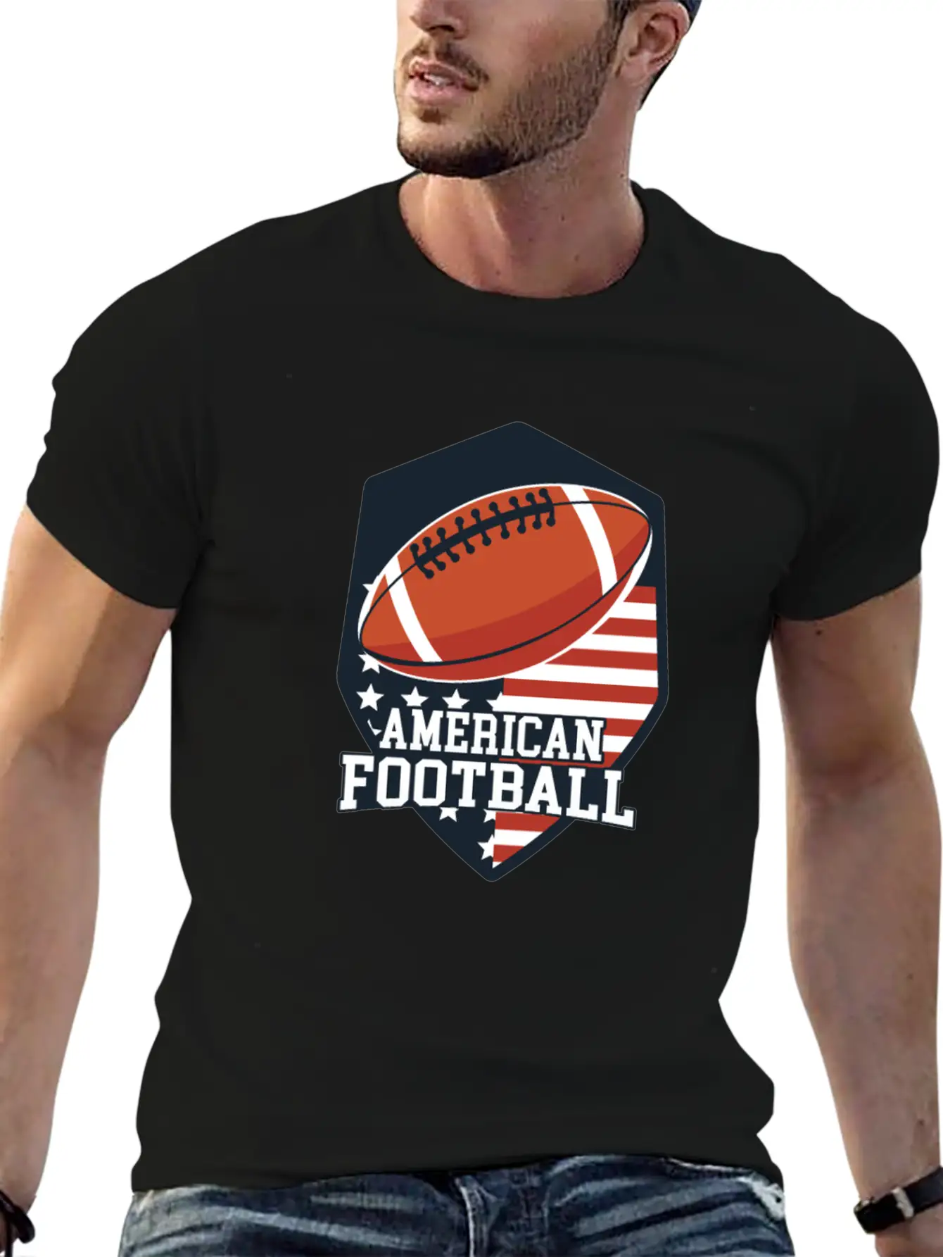 American Football Basic Graphic T-Shirt – Daily Comfort In Soft Cotton