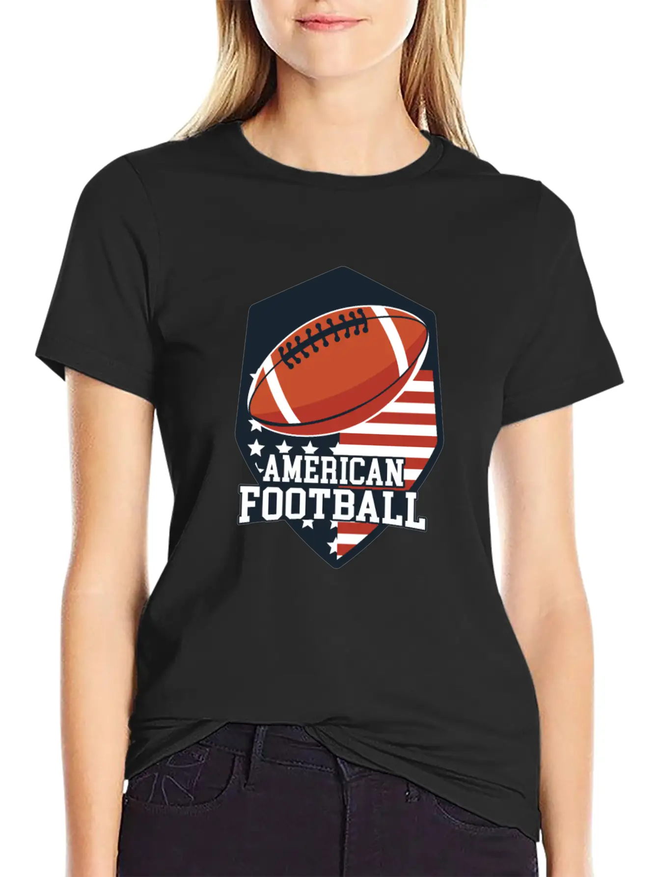 American Football Basic Graphic T-Shirt – Daily Comfort In Soft Cotton