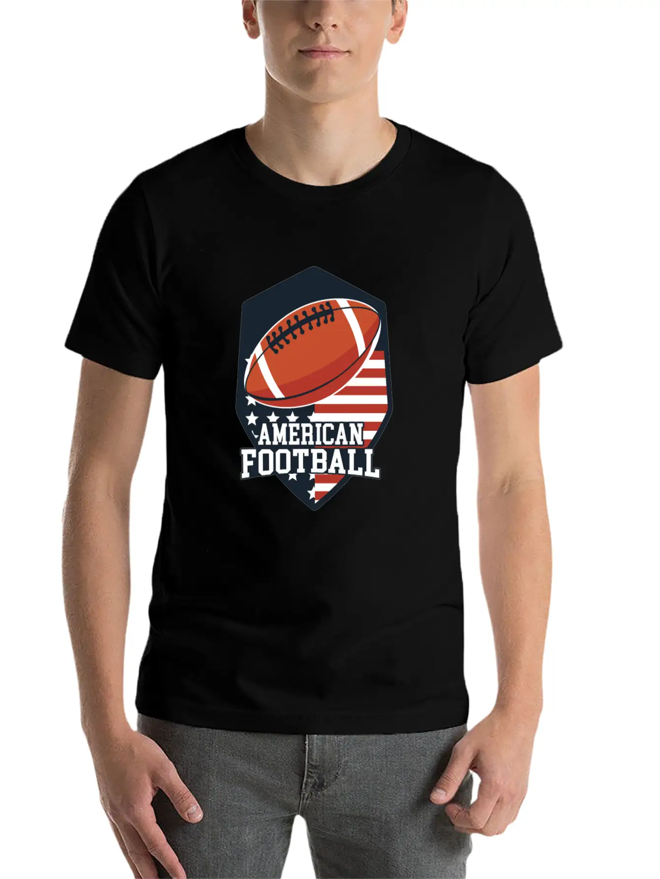 American Football Basic Graphic T-Shirt – Daily Comfort In Soft Cotton