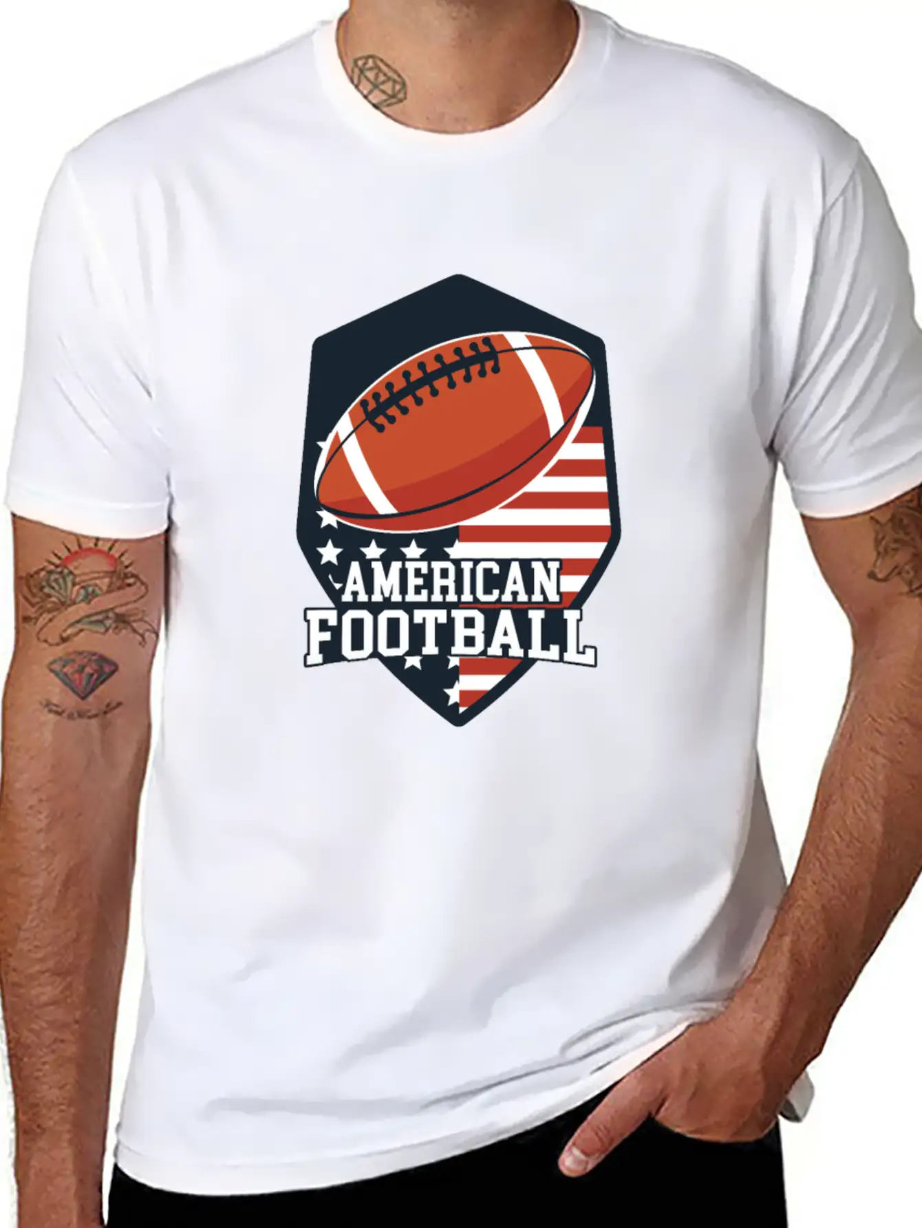 American Football Basic Graphic T-Shirt – Daily Comfort In Soft Cotton