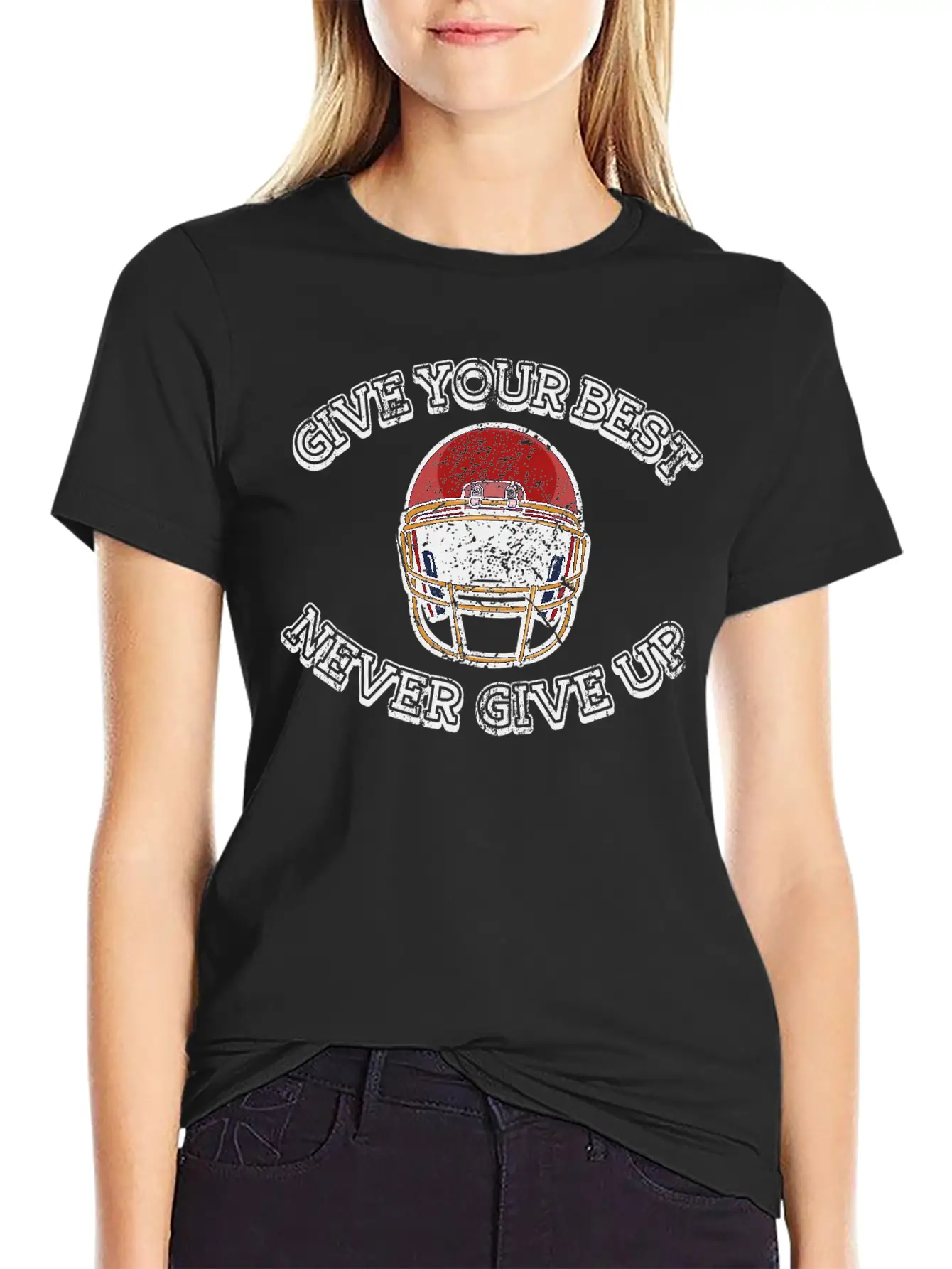American Football League Champion Player Saying Unisex Short Sleeve Soft Cotton T-Shirt – Casual Everyday Wear